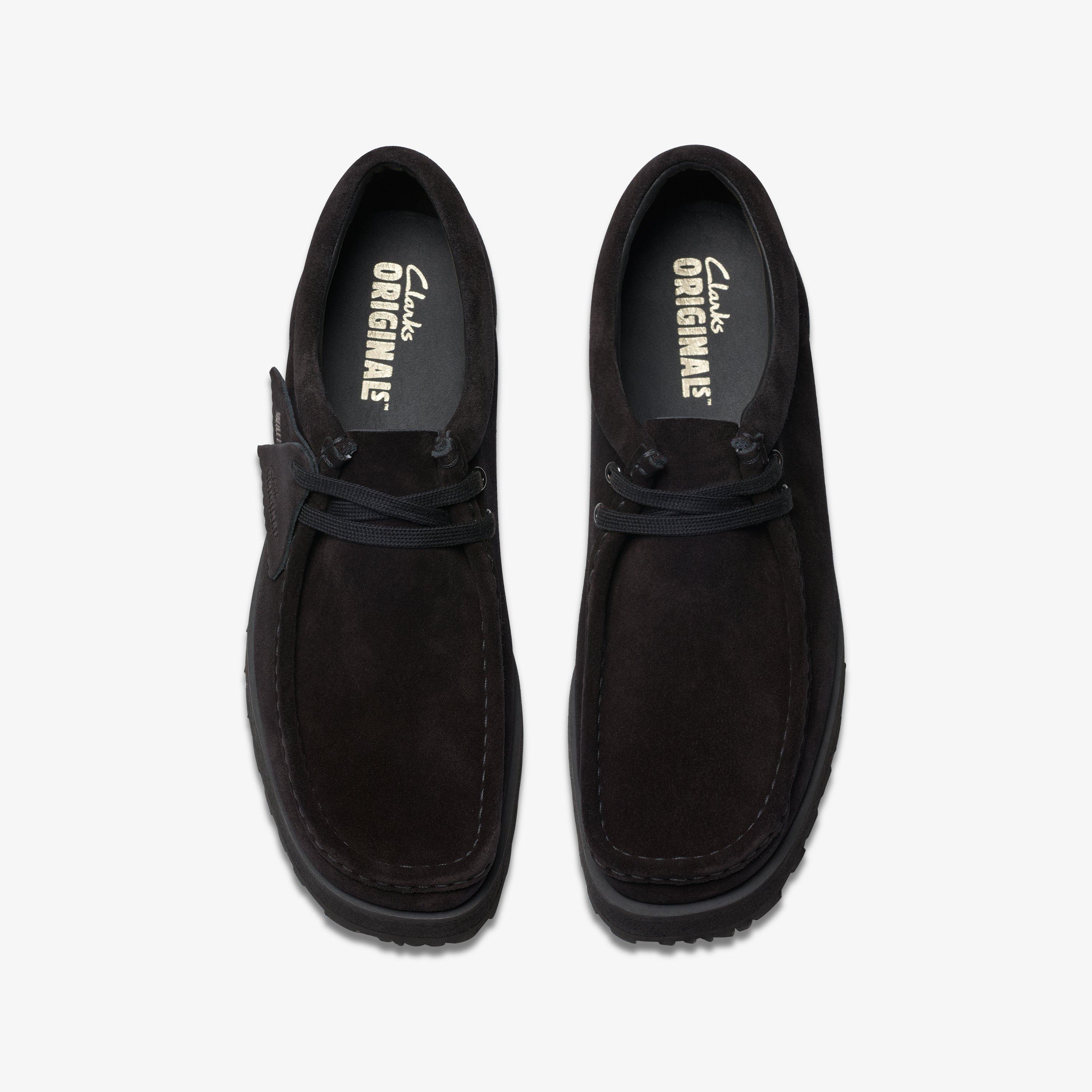 Walla Scout Lo Black Suede Wallabee, view 6 of 6