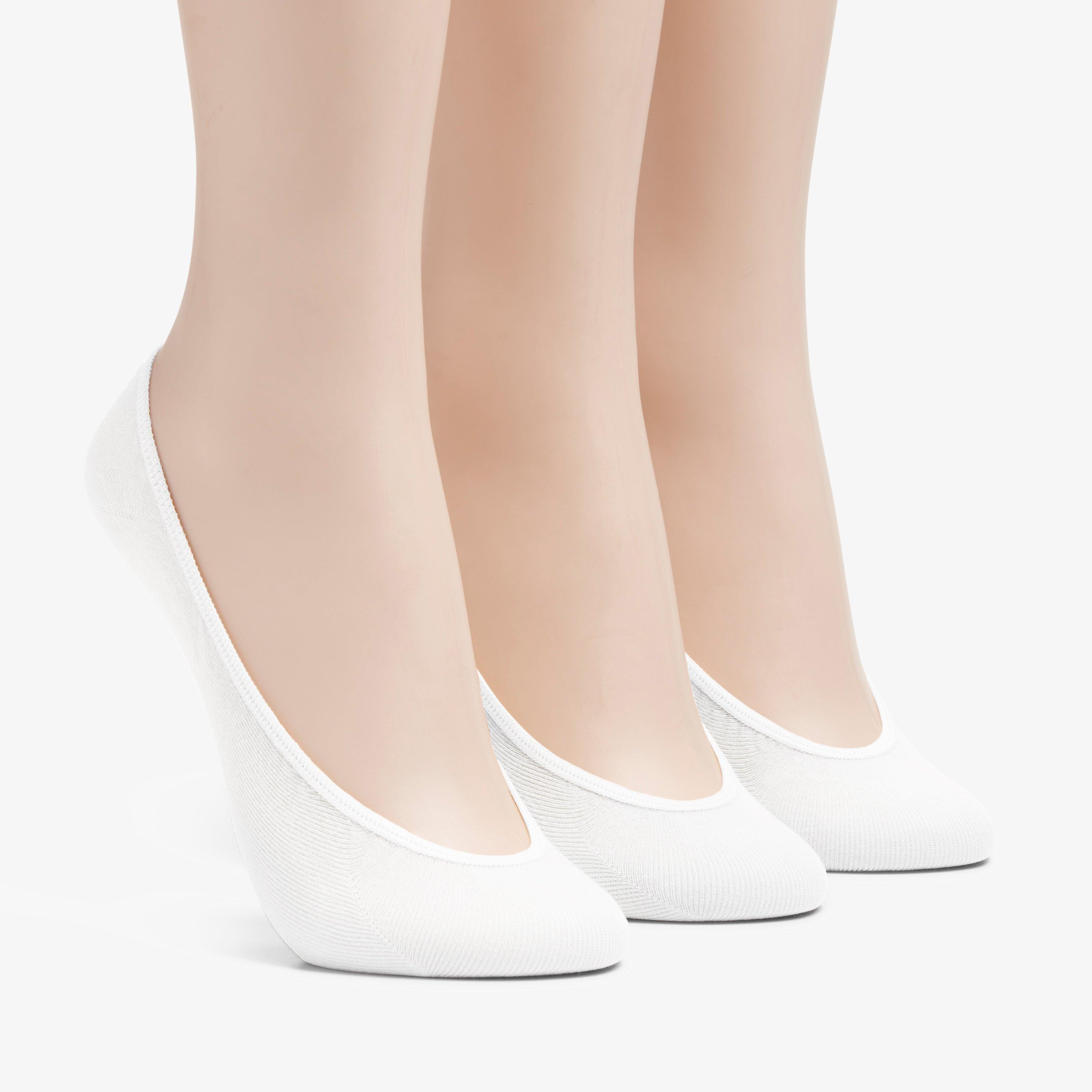 3 pack Solid Liner Sock White Socks, view 1 of 3