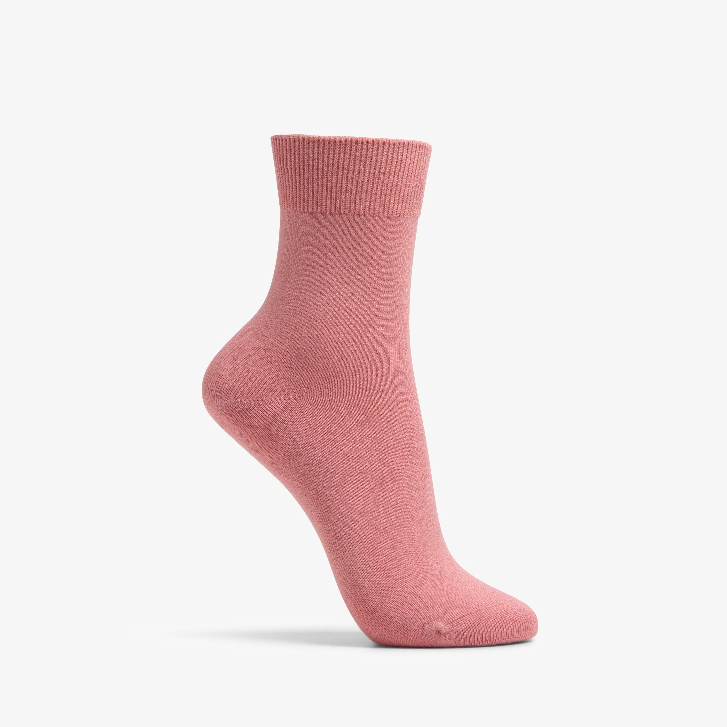 Womens Solid Dress Crew Salmon Socks | Clarks US