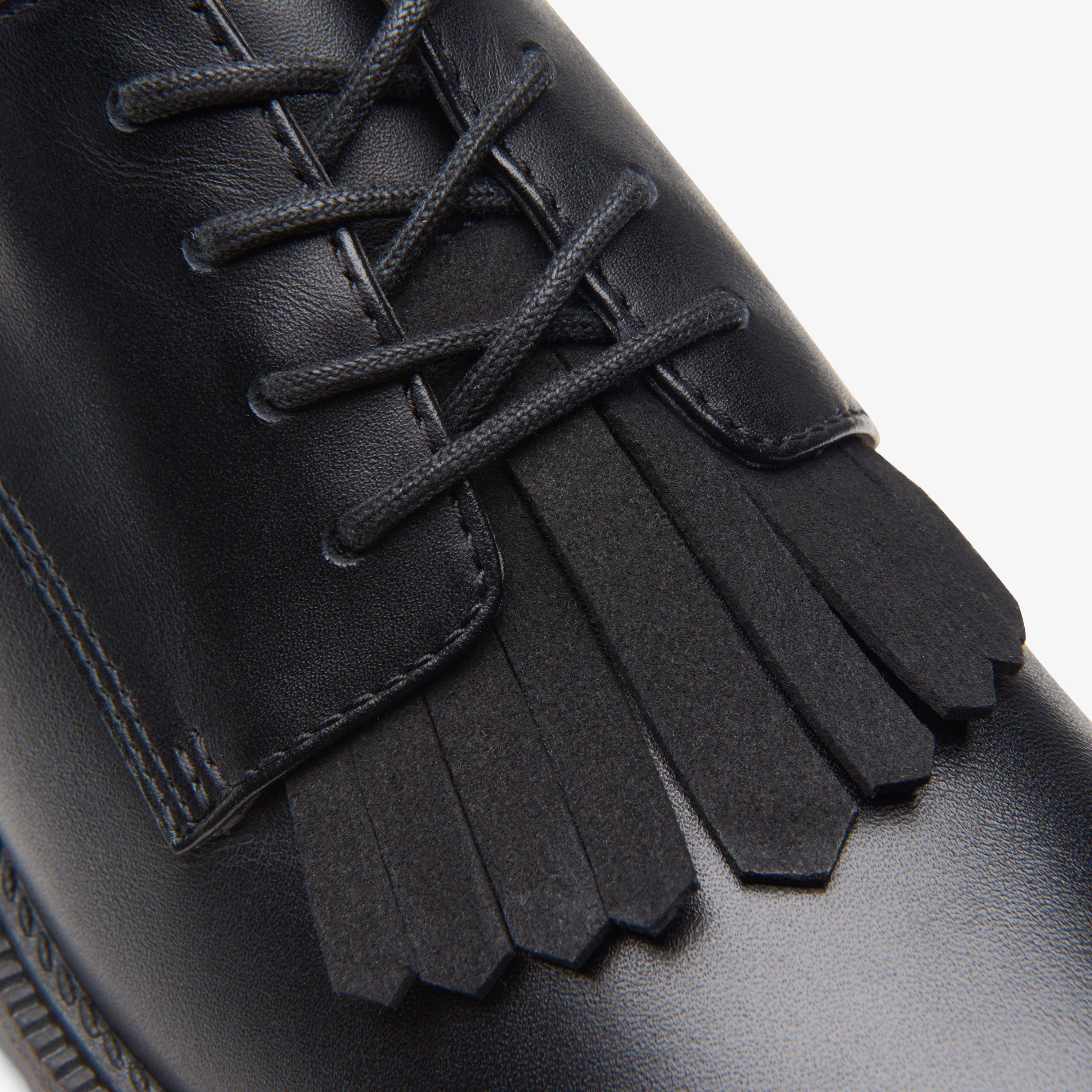 Clarks Hamble Oak Dames Veter Black Leather