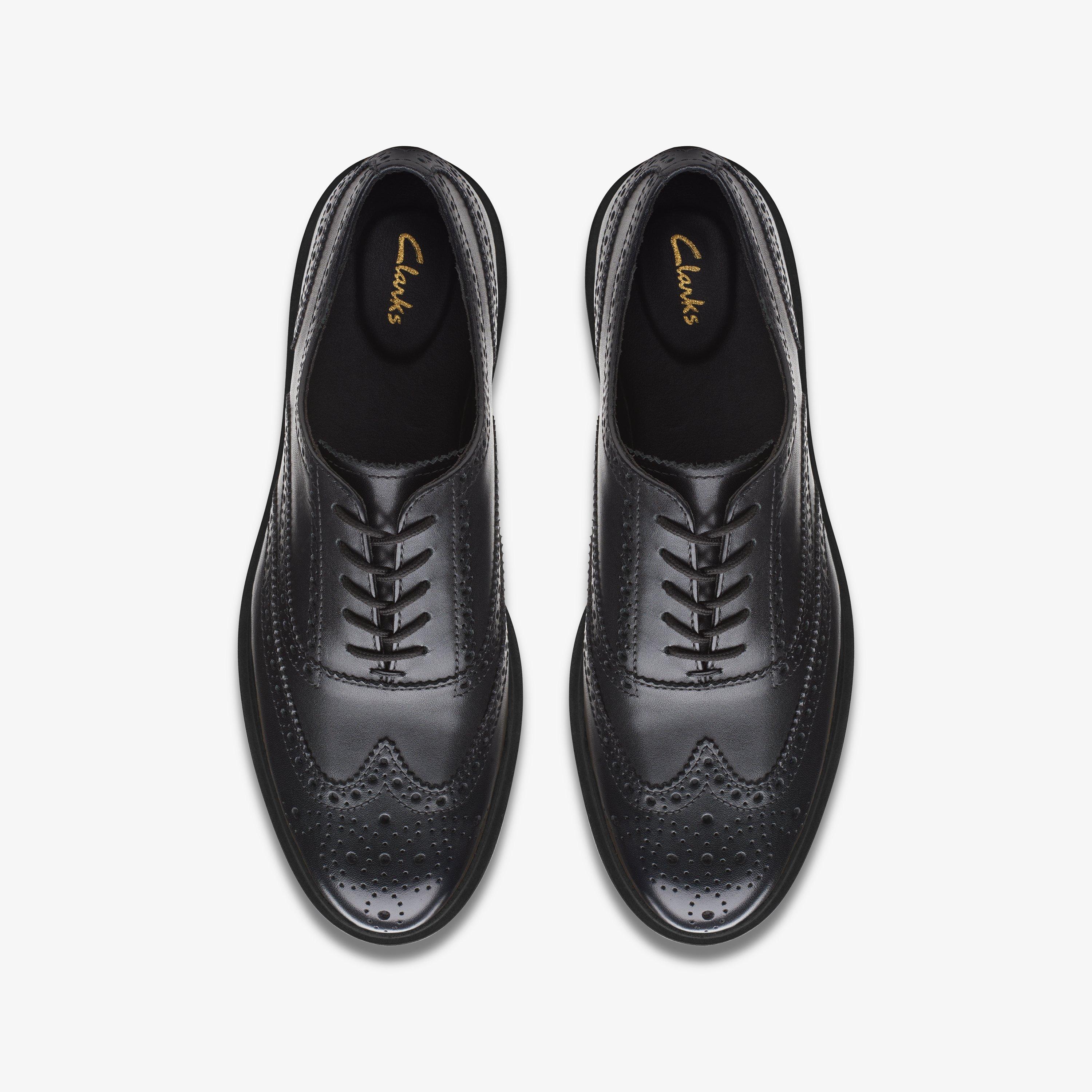 Glickly Brogue 2 Black Leather Brogues Lace Up, view 6 of 6
