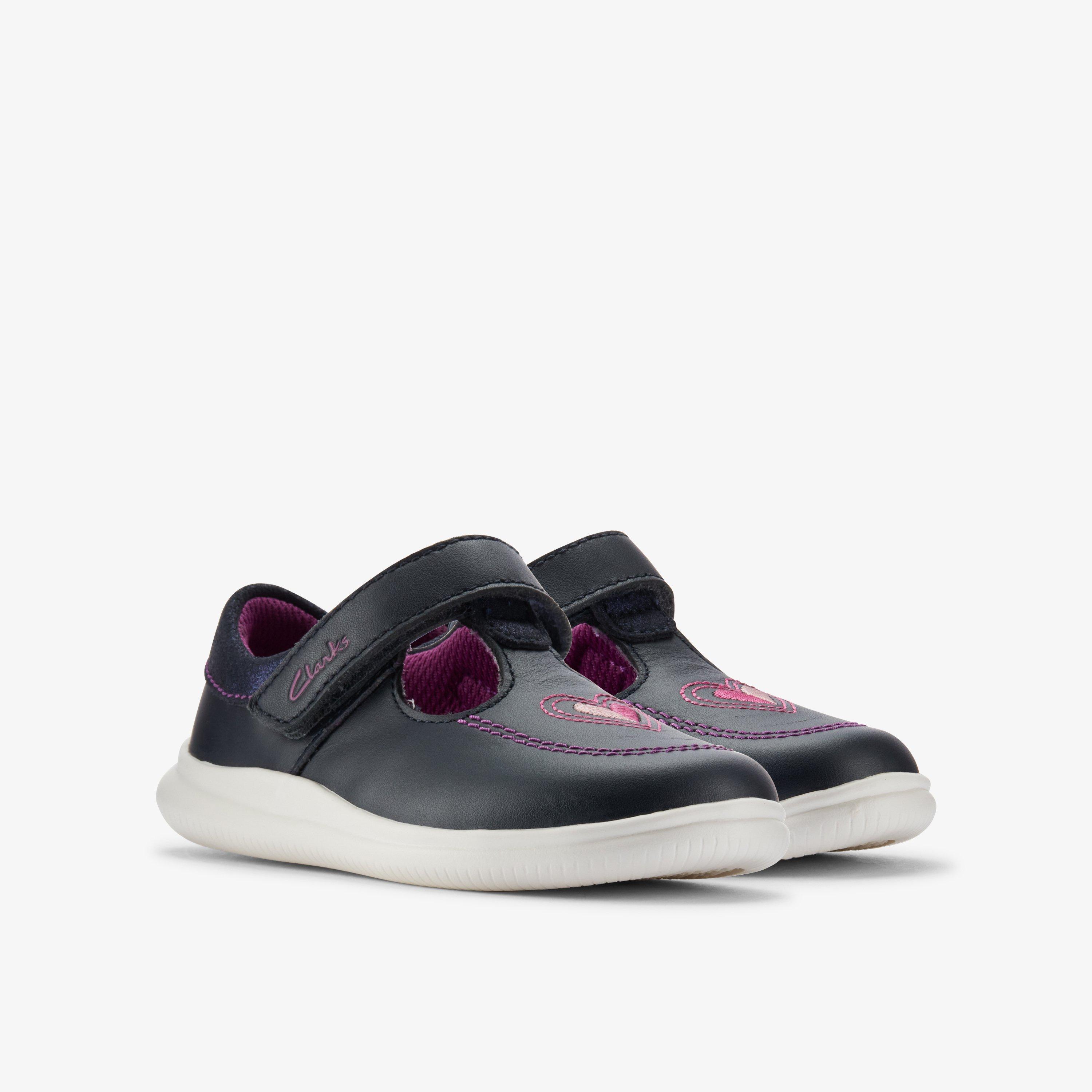 Crest Wish Toddler Navy T Bar Shoes, view 4 of 6