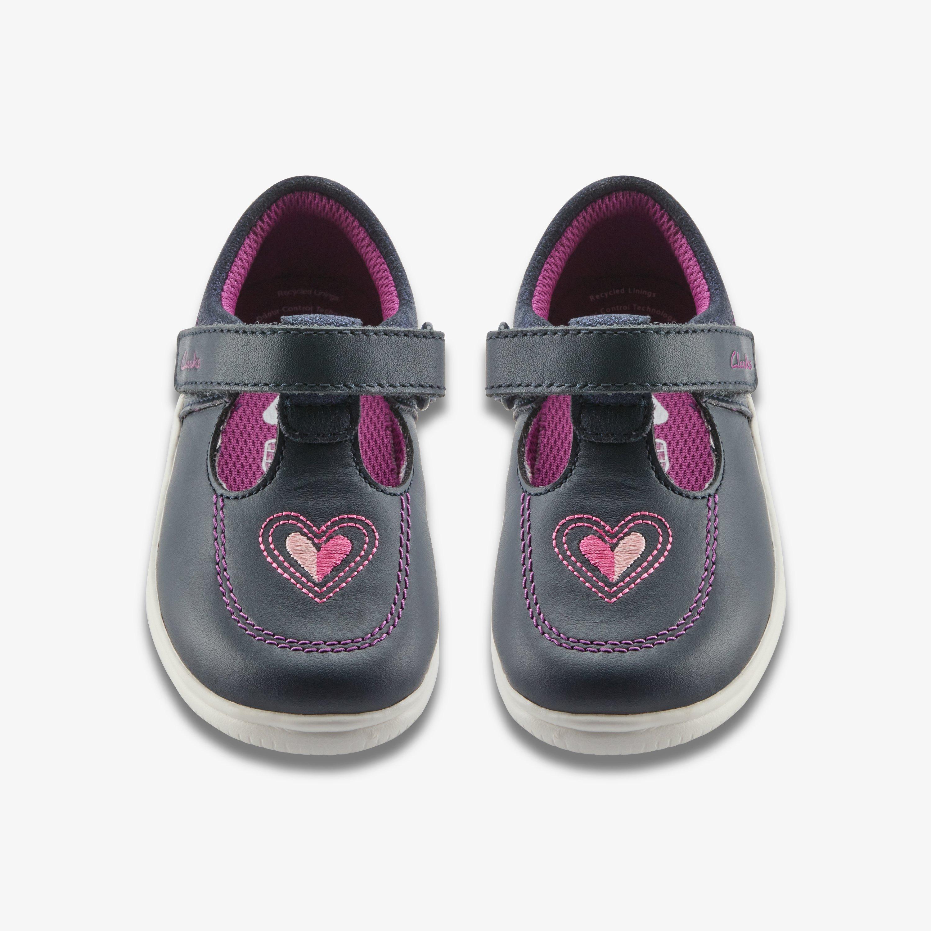 Crest Wish Toddler Navy T Bar Shoes, view 6 of 6