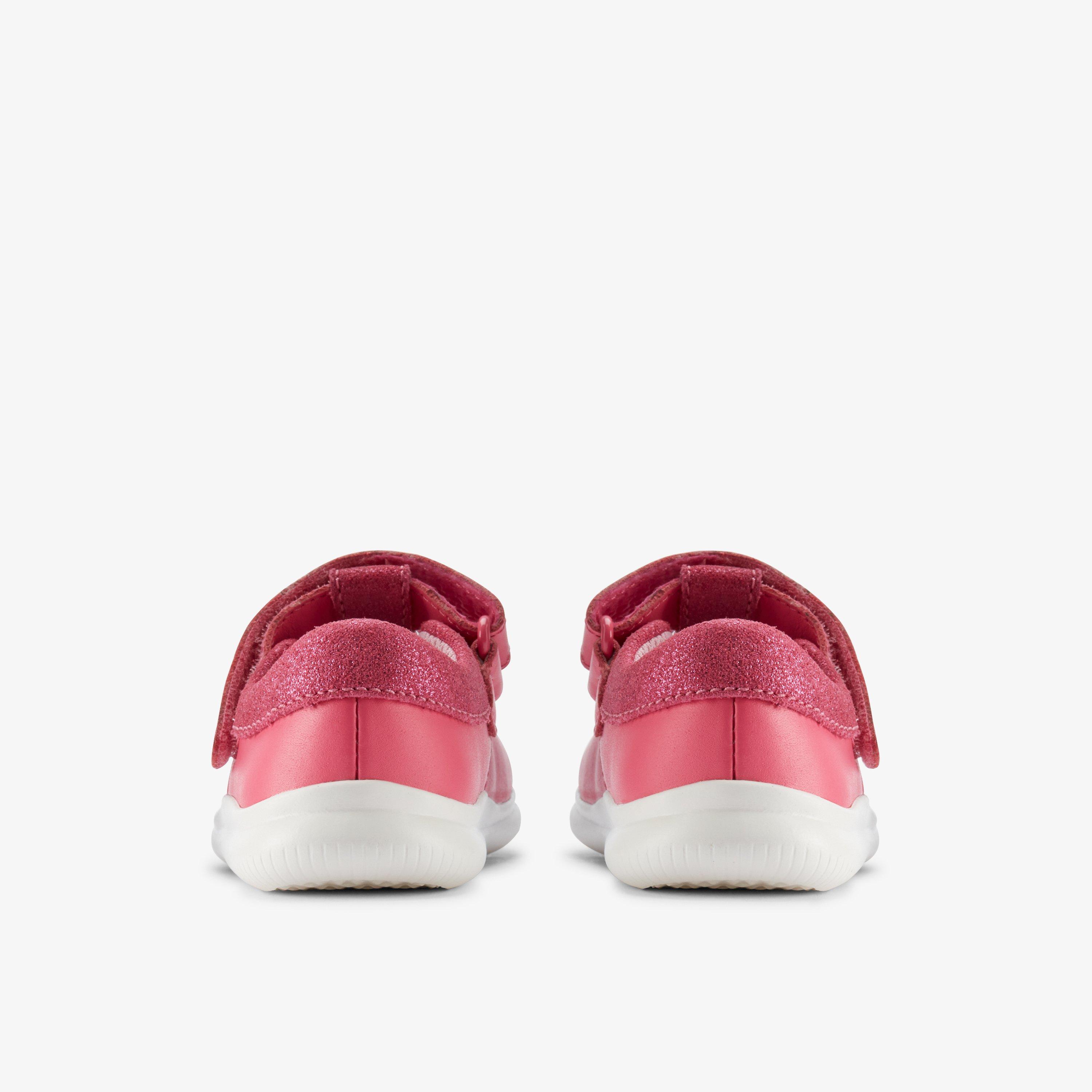 Crest Wish Toddler Bright Pink Leather T Bar Shoes, view 5 of 6