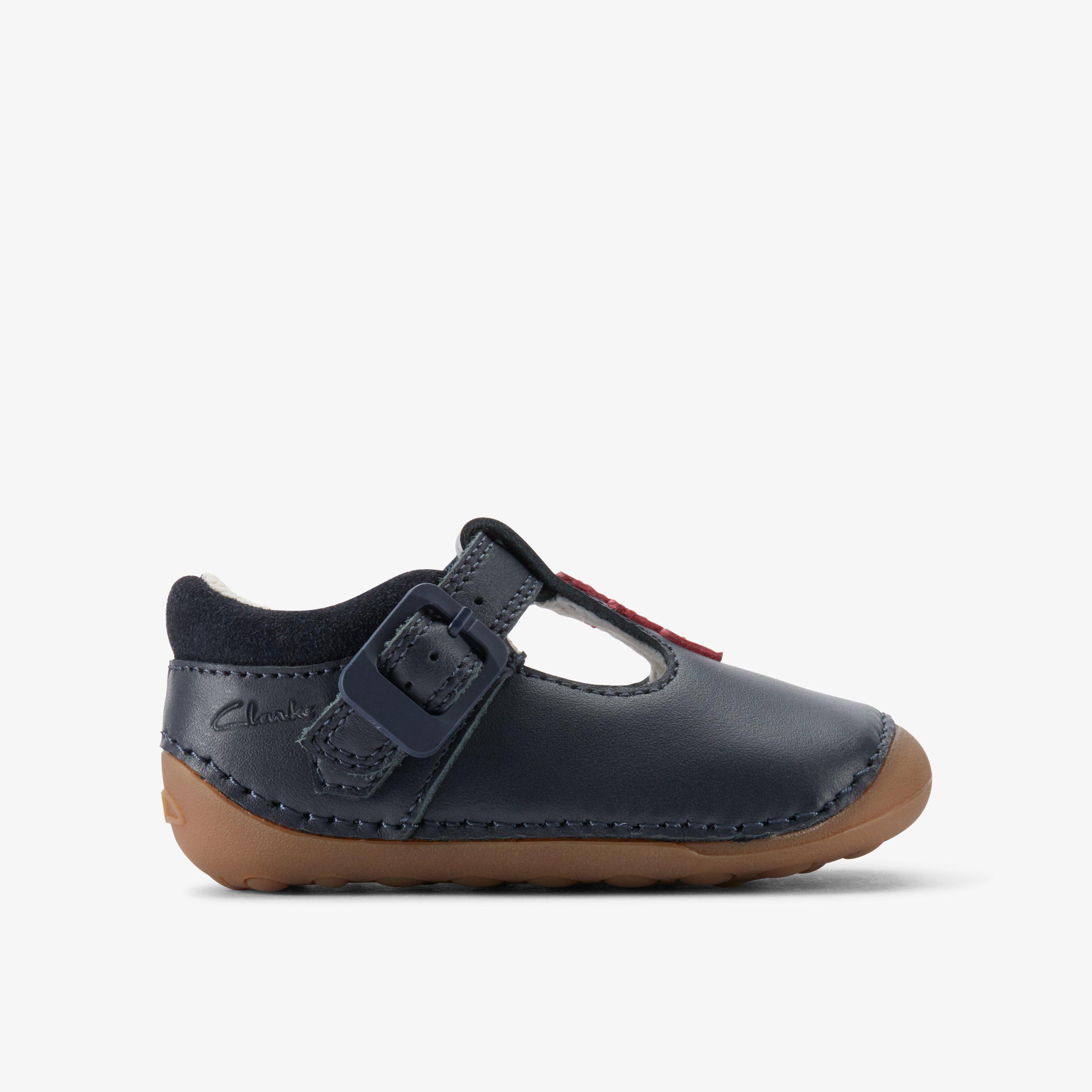 Tiny Hope Toddler Bleu marine Chaussures premiers pas Chaussures à barre en T Scratch, view 1 of 6