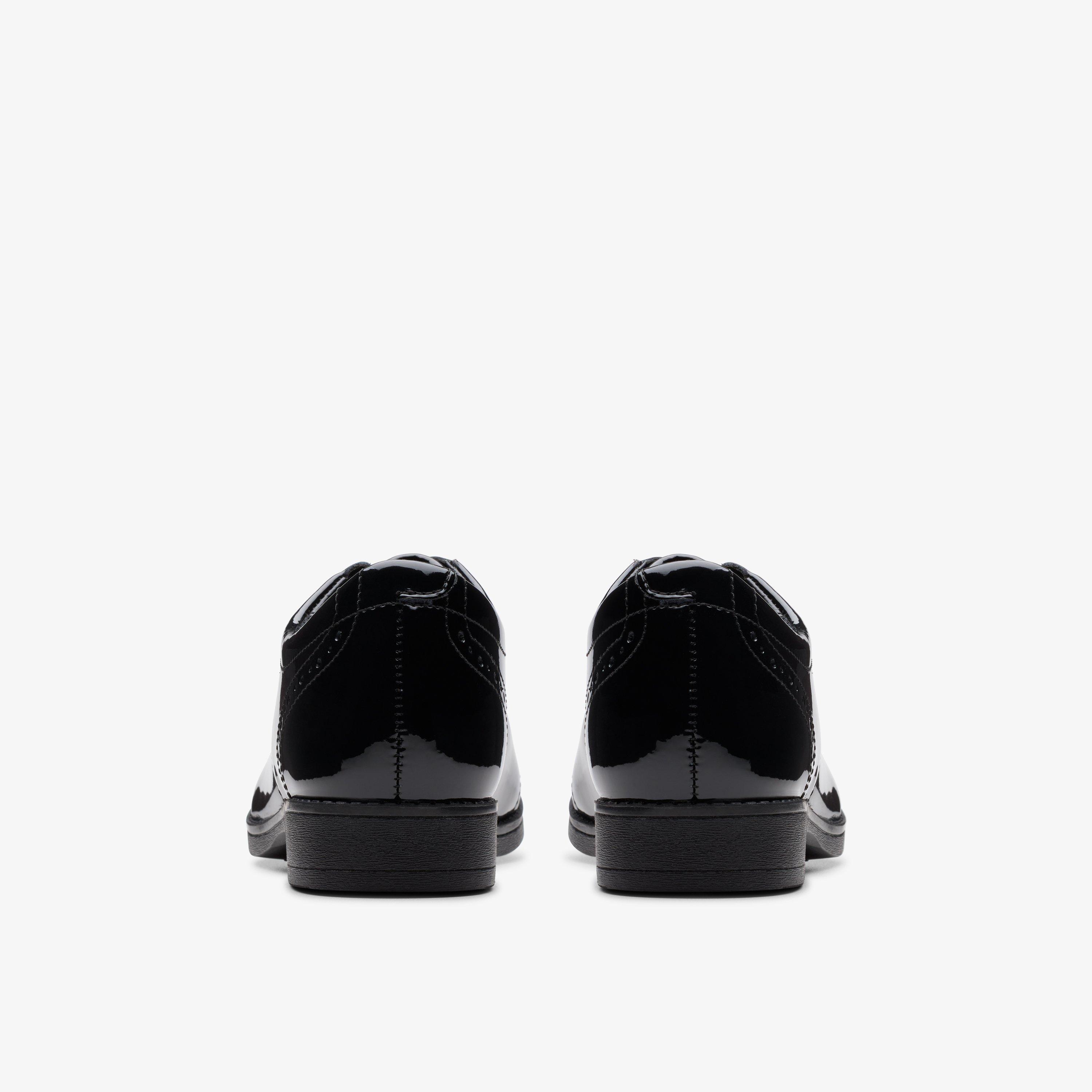 Sami Walk Kid Black Patent Brogues School Shoes, view 5 of 6