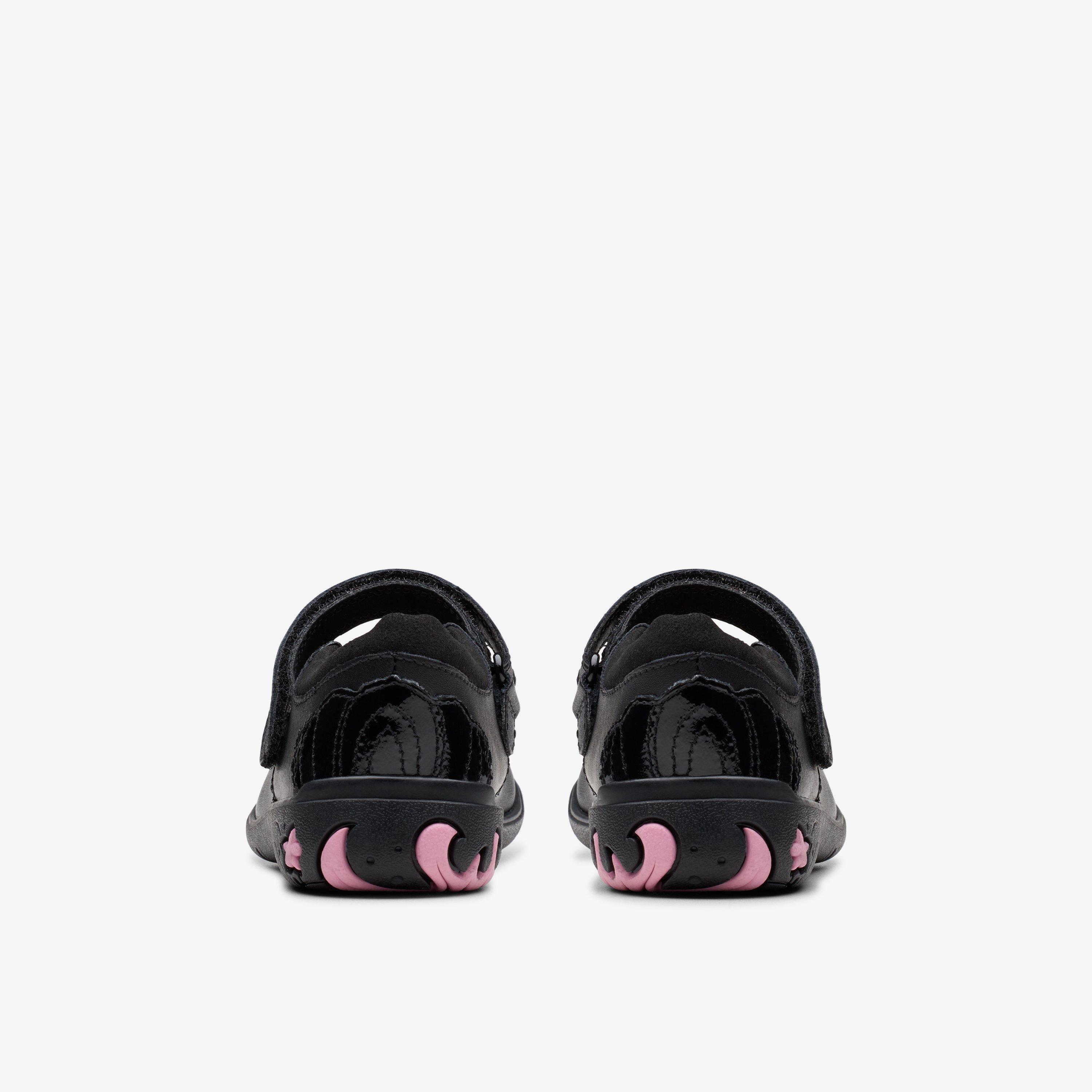 Sea Jewel Kid Black Leather Mary Jane School Shoes, view 5 of 7