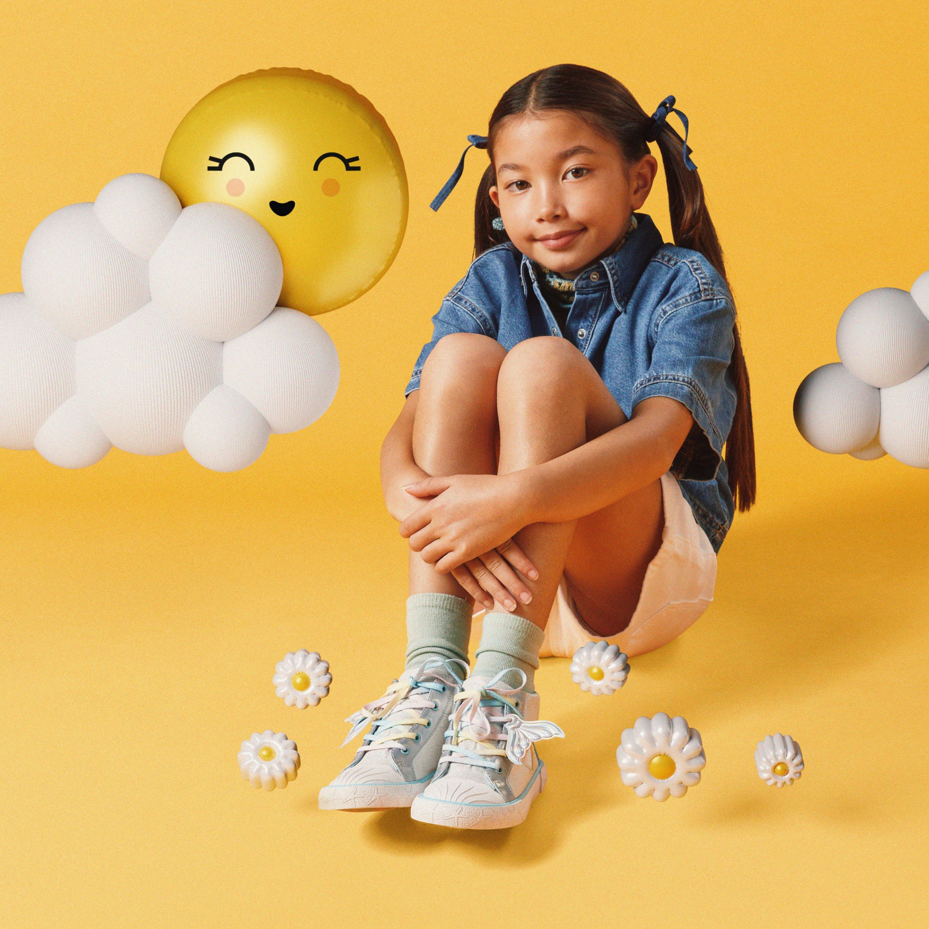 Foxing Wish Hi Kid Silver Fabric High Tops Canvas Lace Up, view 3 of 10
