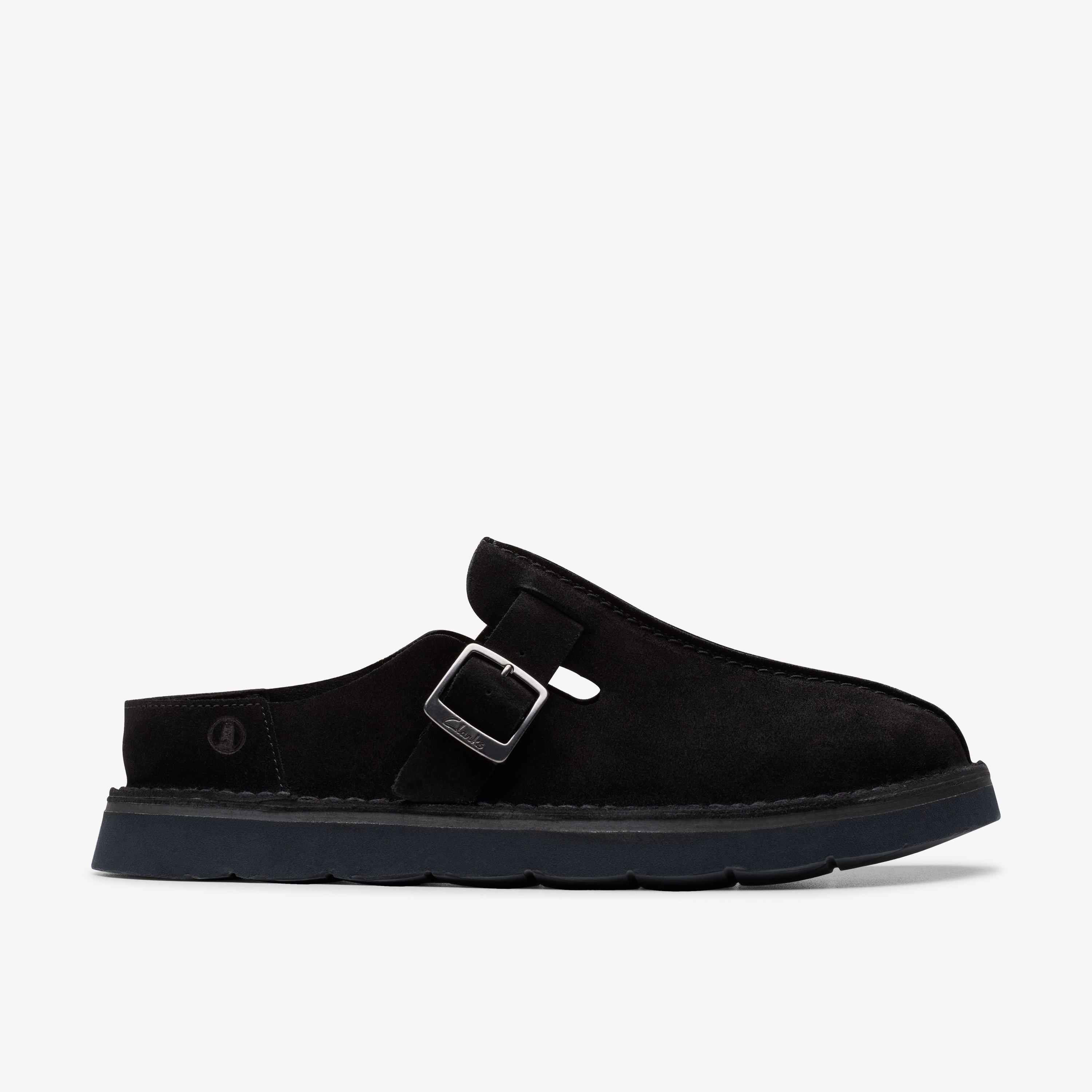 Solsbury Mule Black Suede Mules Slip Ons, view 1 of 6