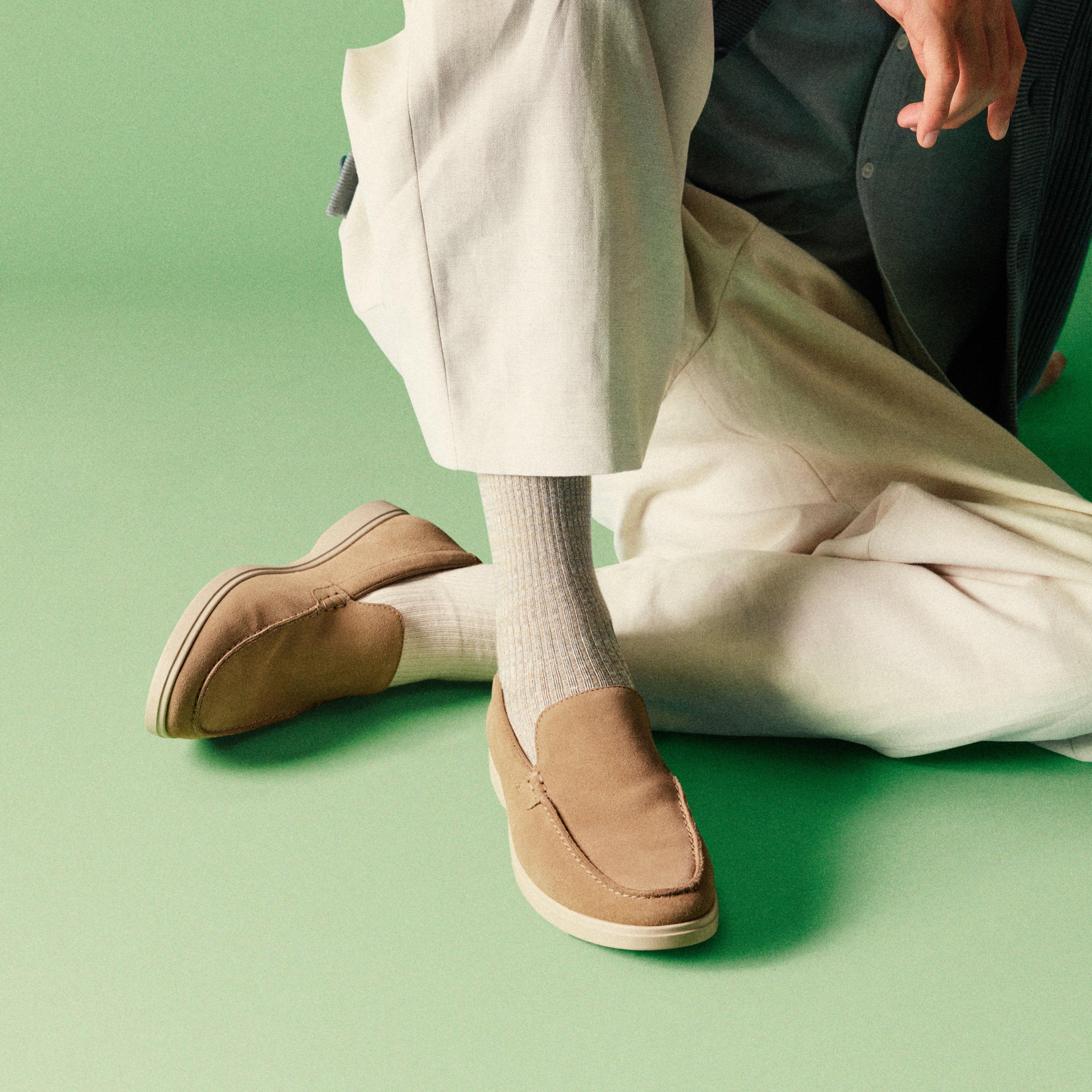 Torford Easy Dark Sand Suede Slip Ons, view 3 of 9