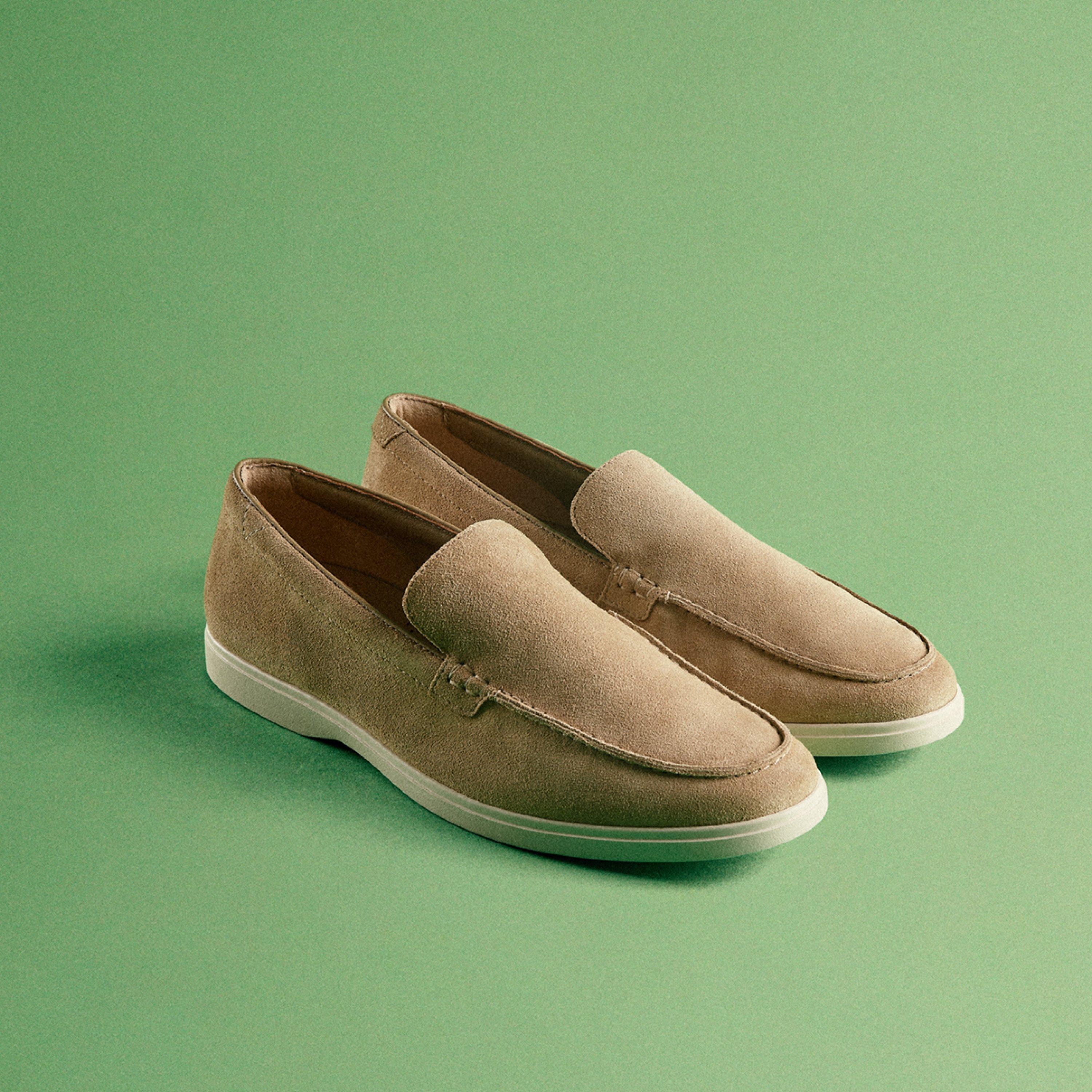 Torford Easy Dark Sand Suede Slip Ons, view 2 of 9