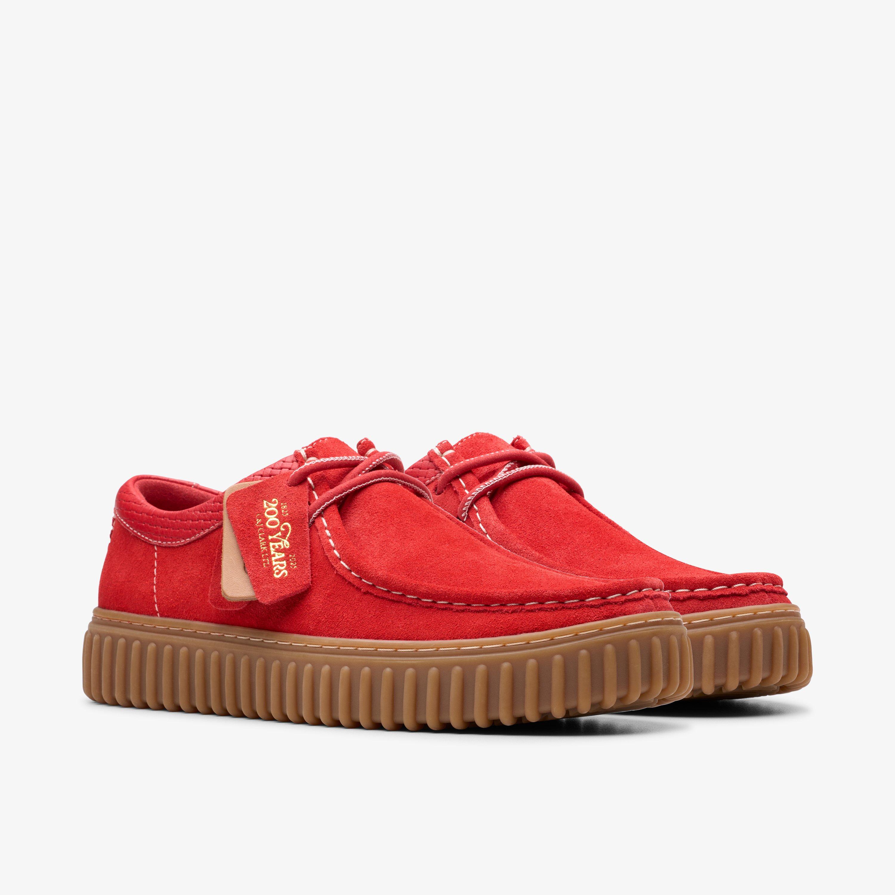Torhill Lo Red Suede Moccasins, view 5 of 9