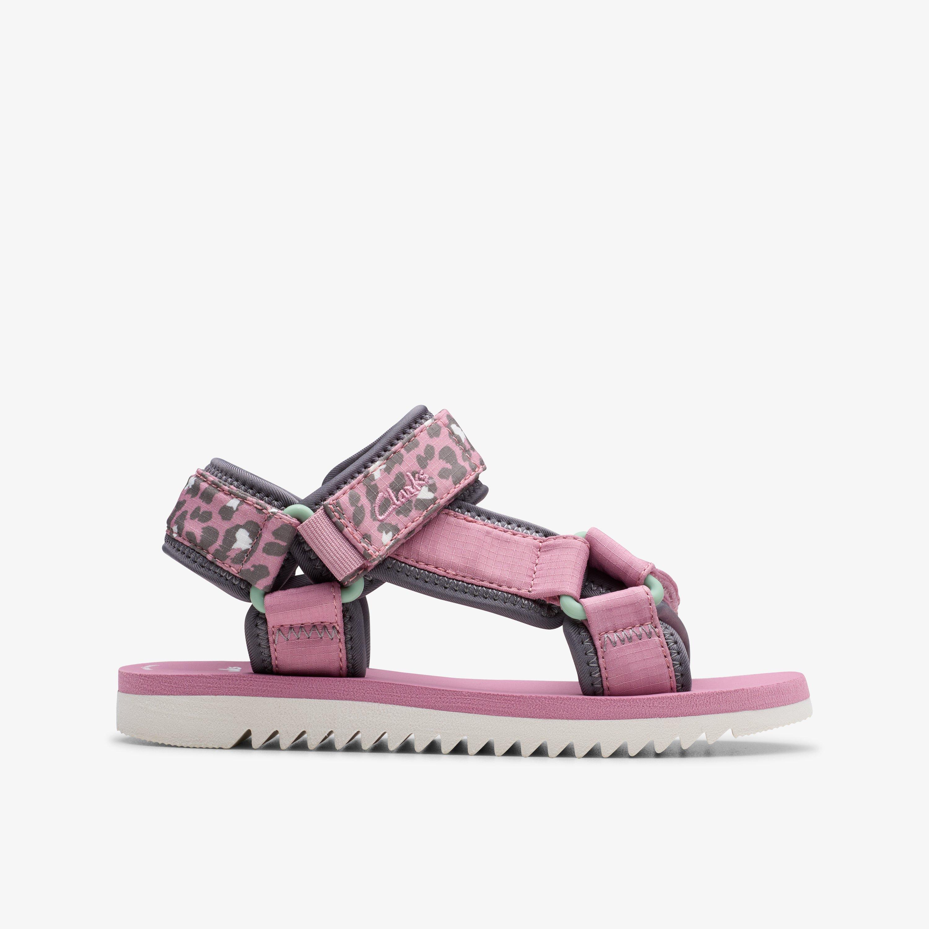 Peak Web Kid Pink/Print Flat Sandals, view 1 of 6