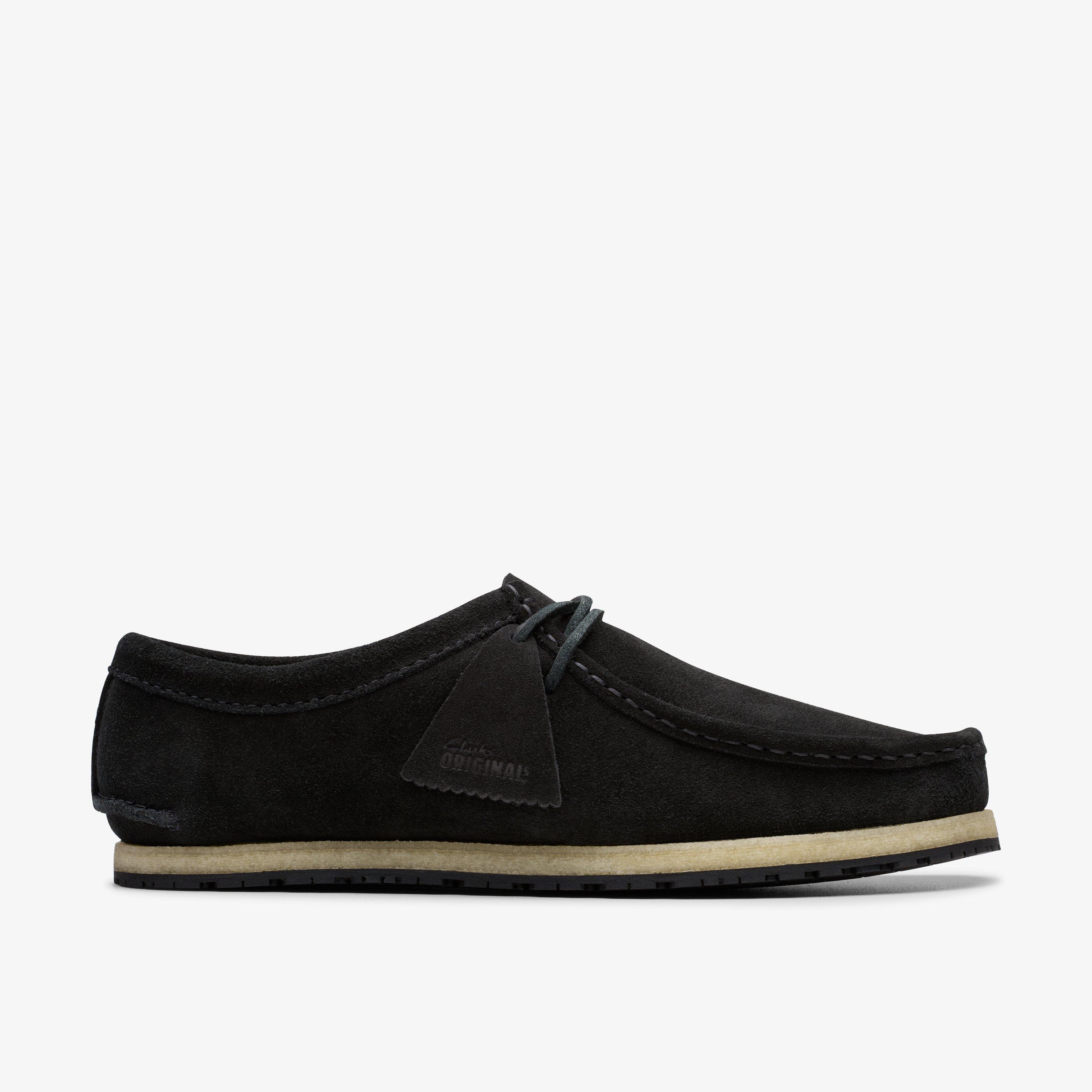 Men's Godney Lace Black Suede Shoes | Clarks