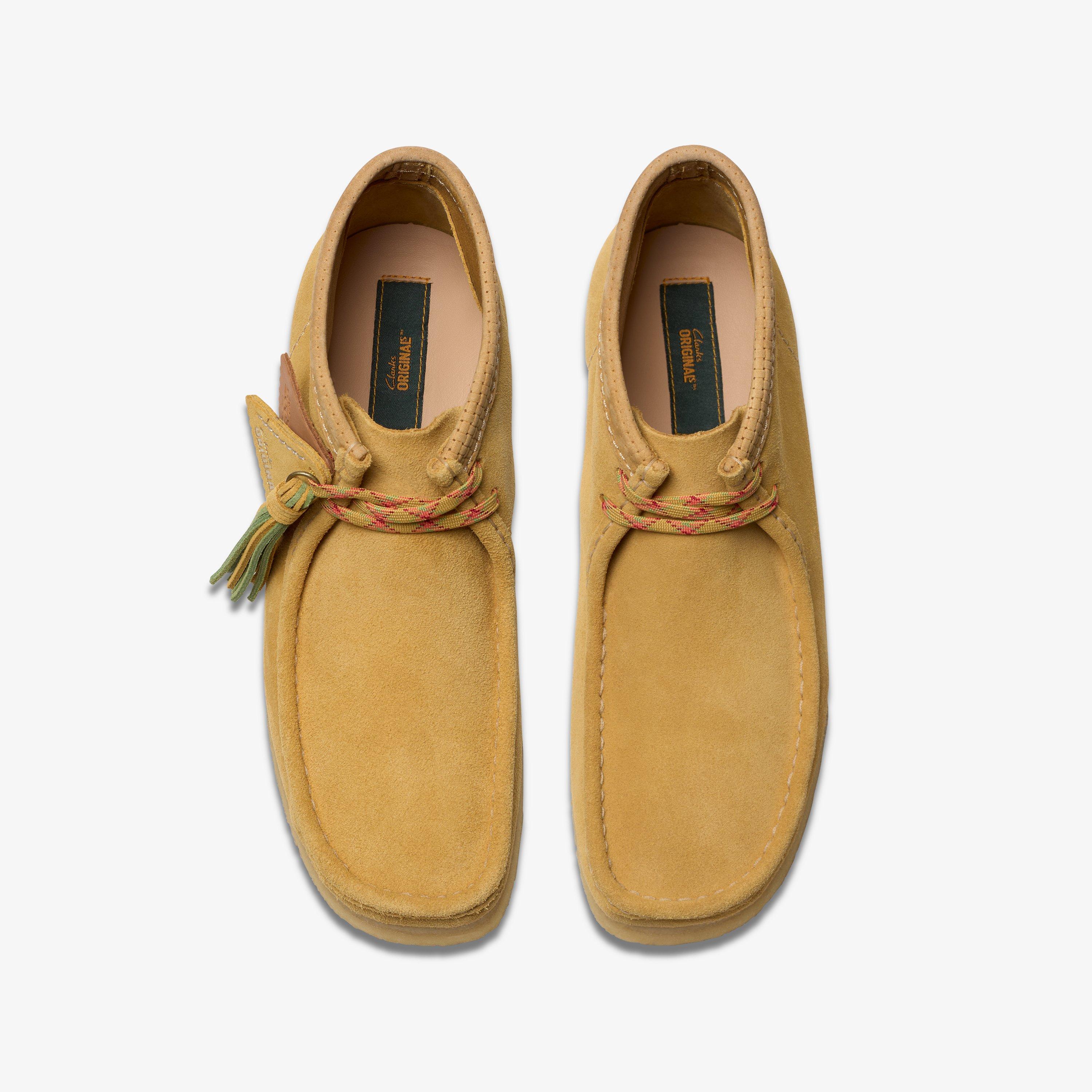 靴 Clarks Wallabee Tan 27.5 cm Clarks Originals Men's Wallabee Oak Hairy Suede Dark Tan