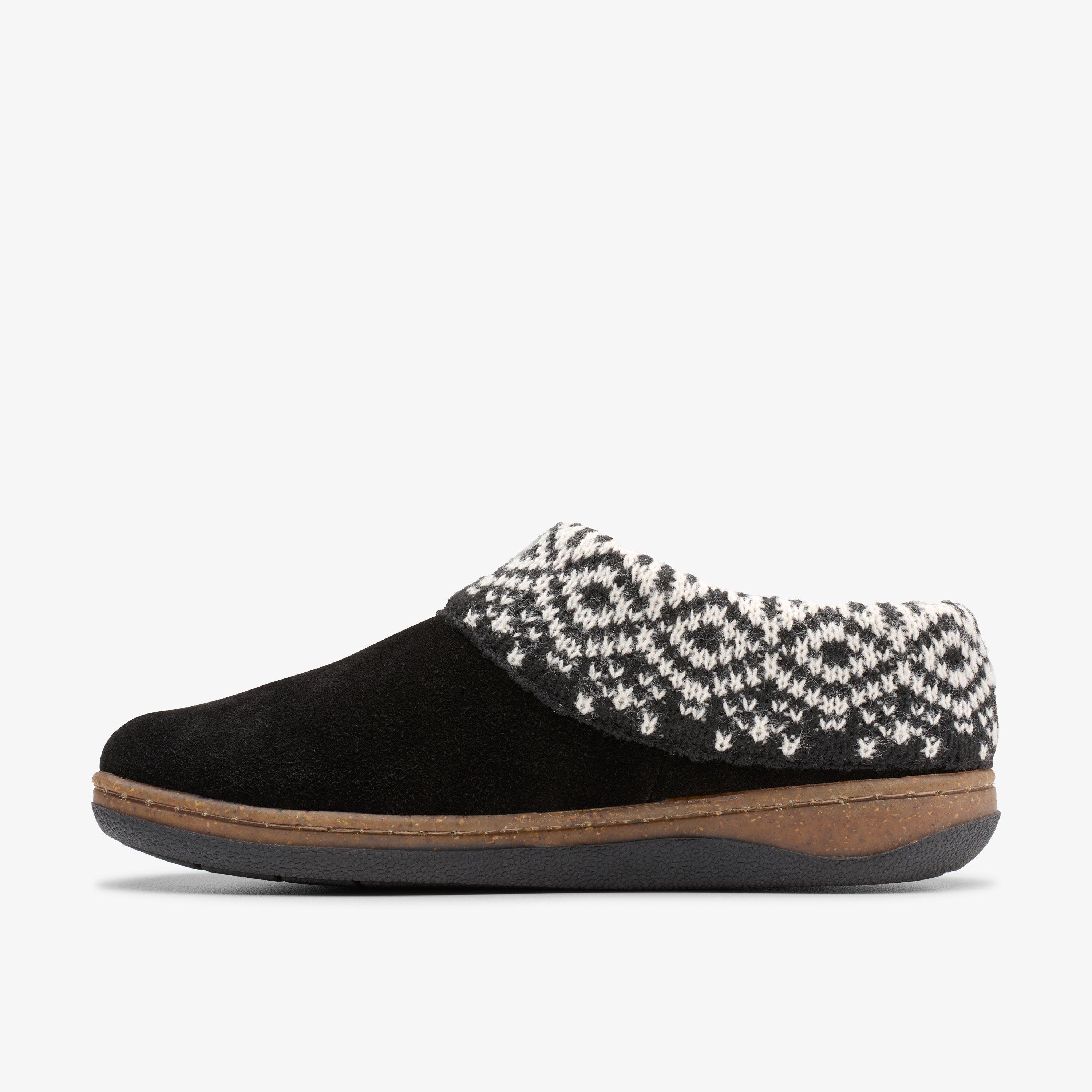 Willowdean Sweater Slippers — Black (alternate view)