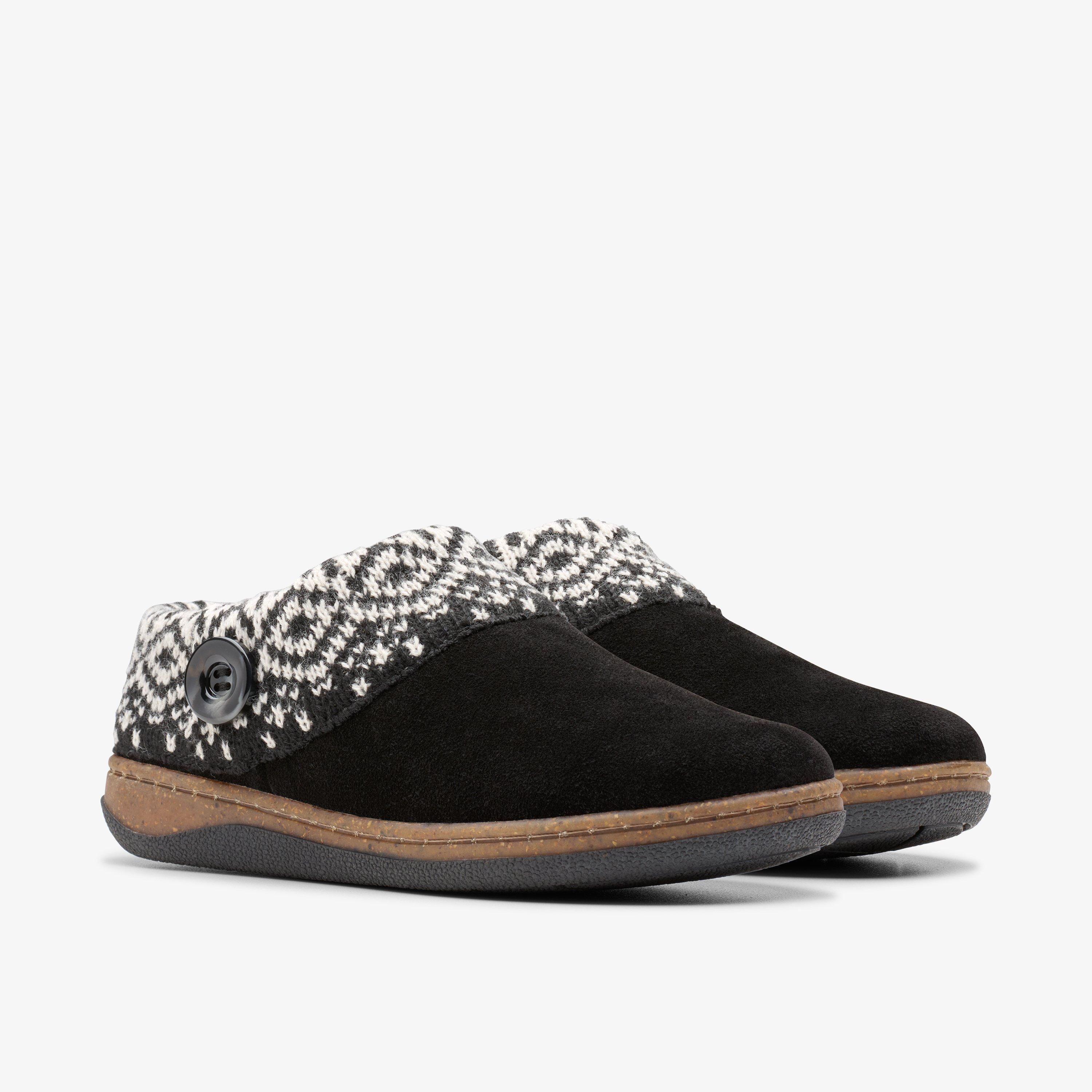 Willowdean Sweater Slippers — Black