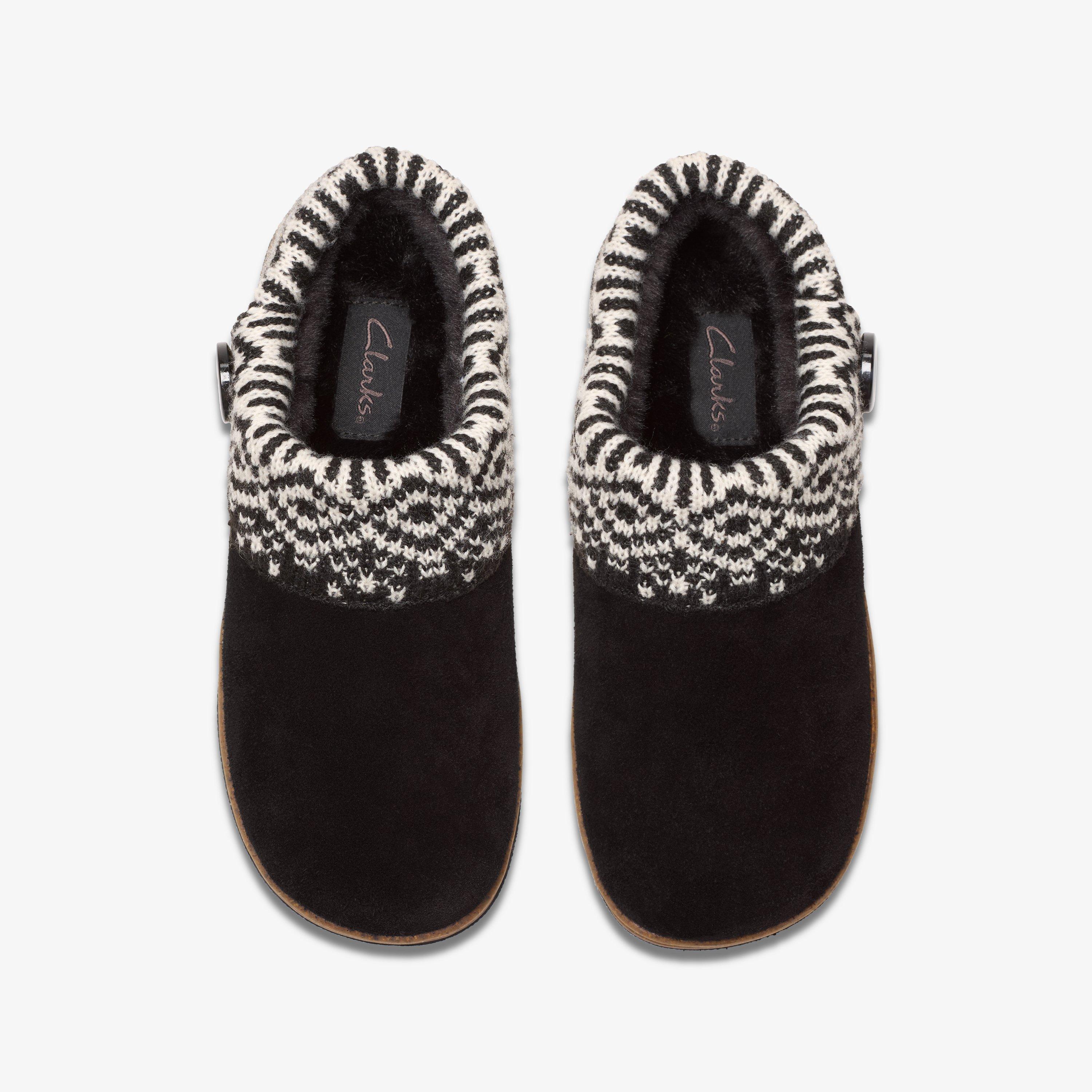 Willowdean Sweater Slippers — Black