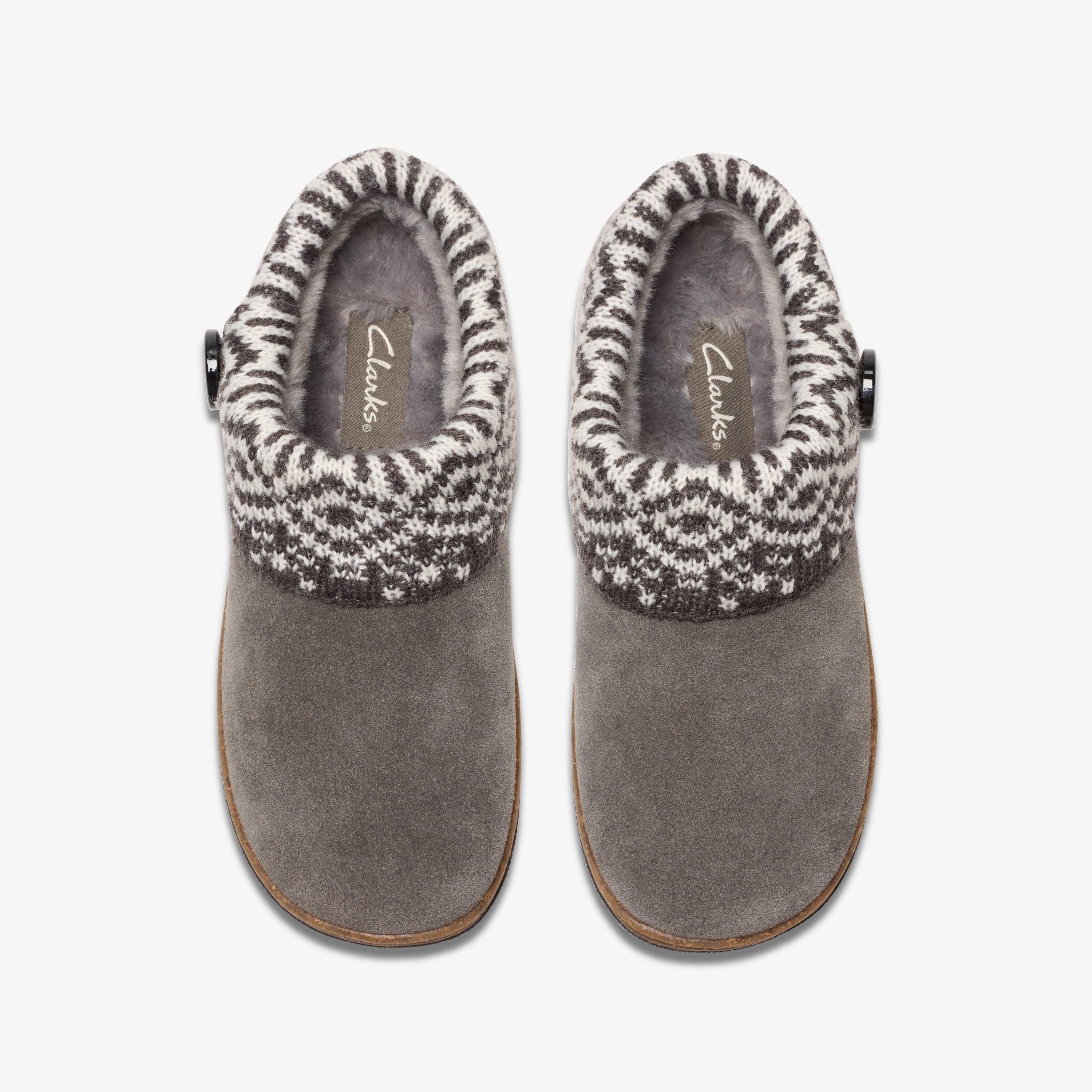 Willowdean Sweater Slippers — Grey