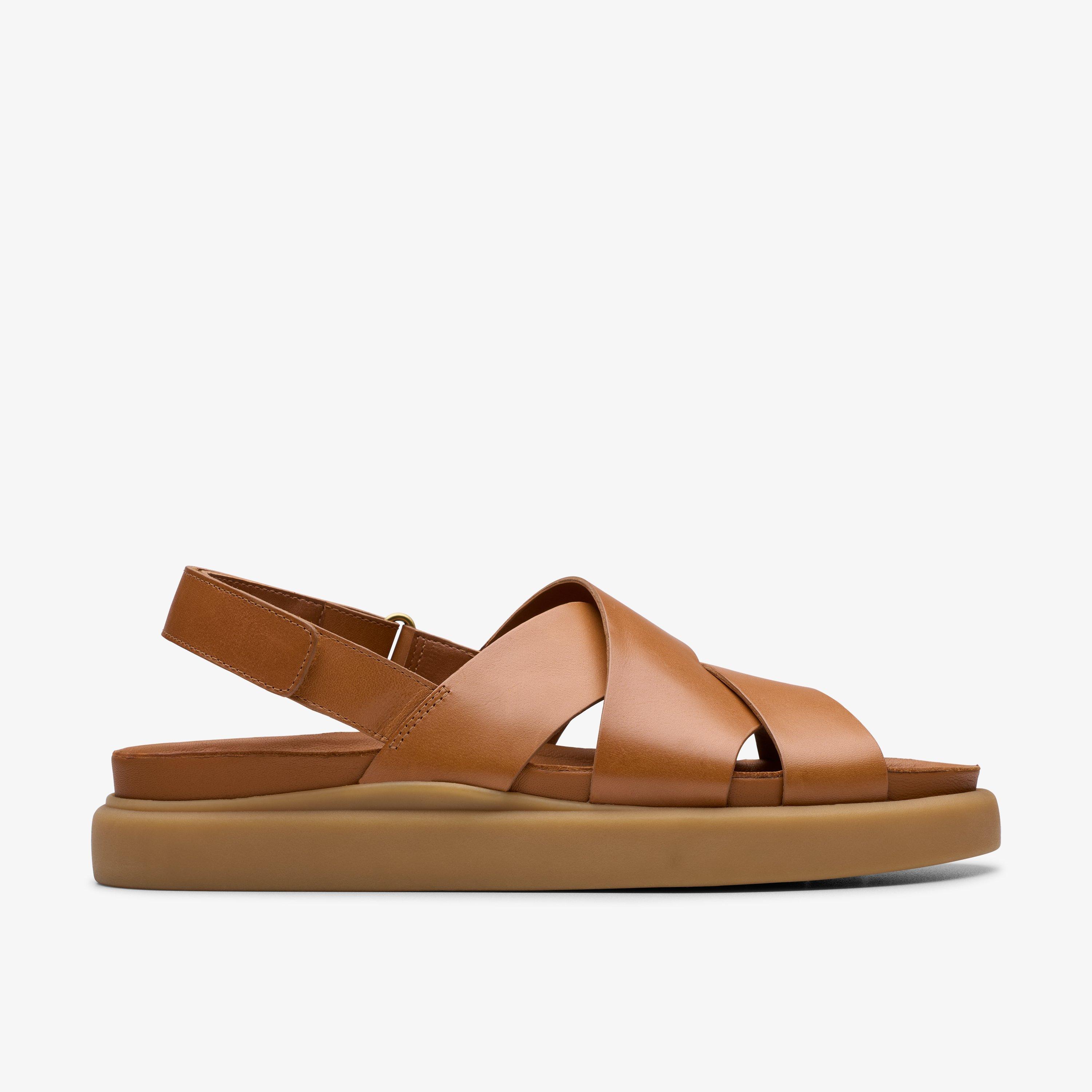 Clarks｜SANDALS (Aristella Sun (26181258)) Womens Aristella Sun Tan Leather Strappy Sandals | Clarks