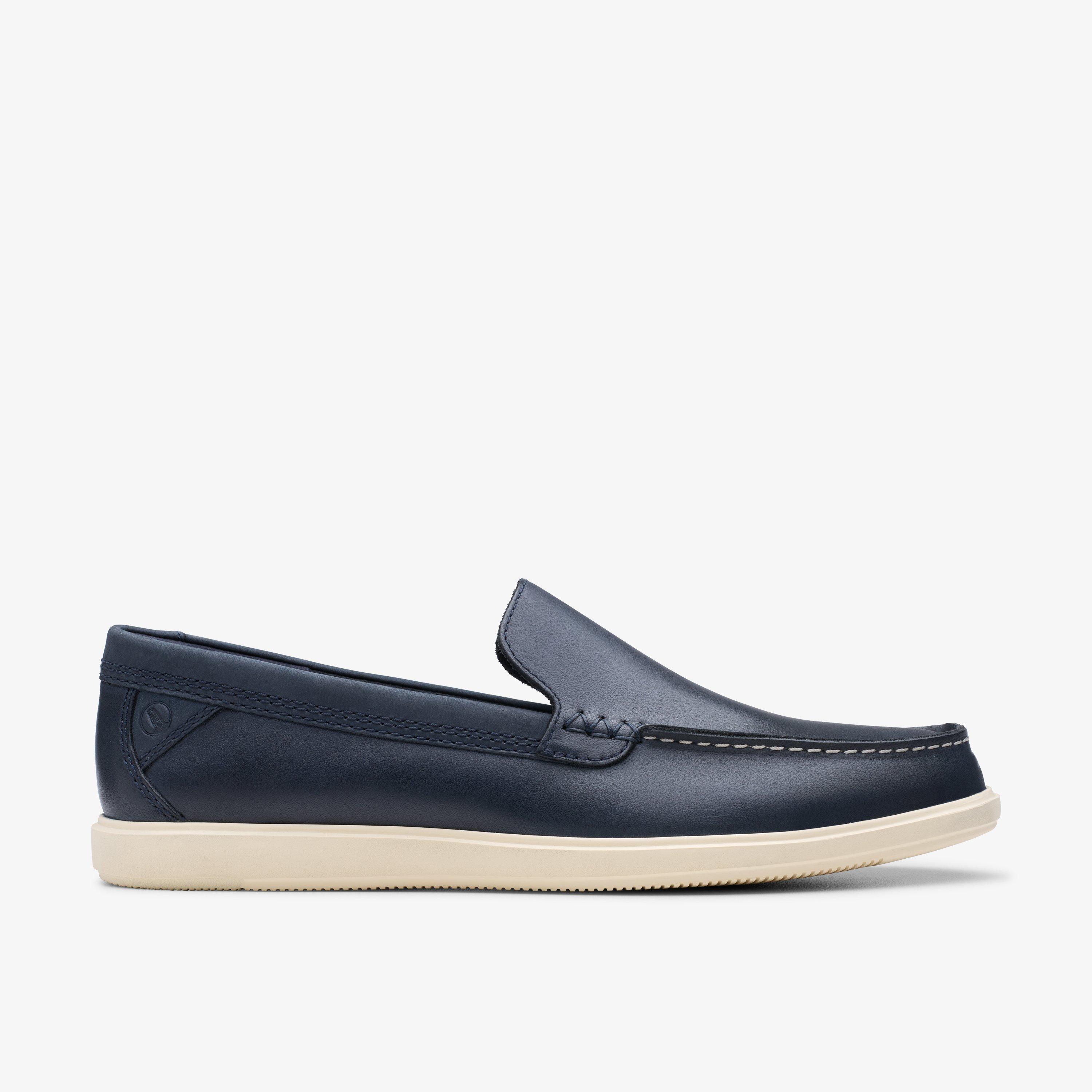 Bratton Loafer Cuero Marino Loafer Zapatos sin cordones, view 1 of 6