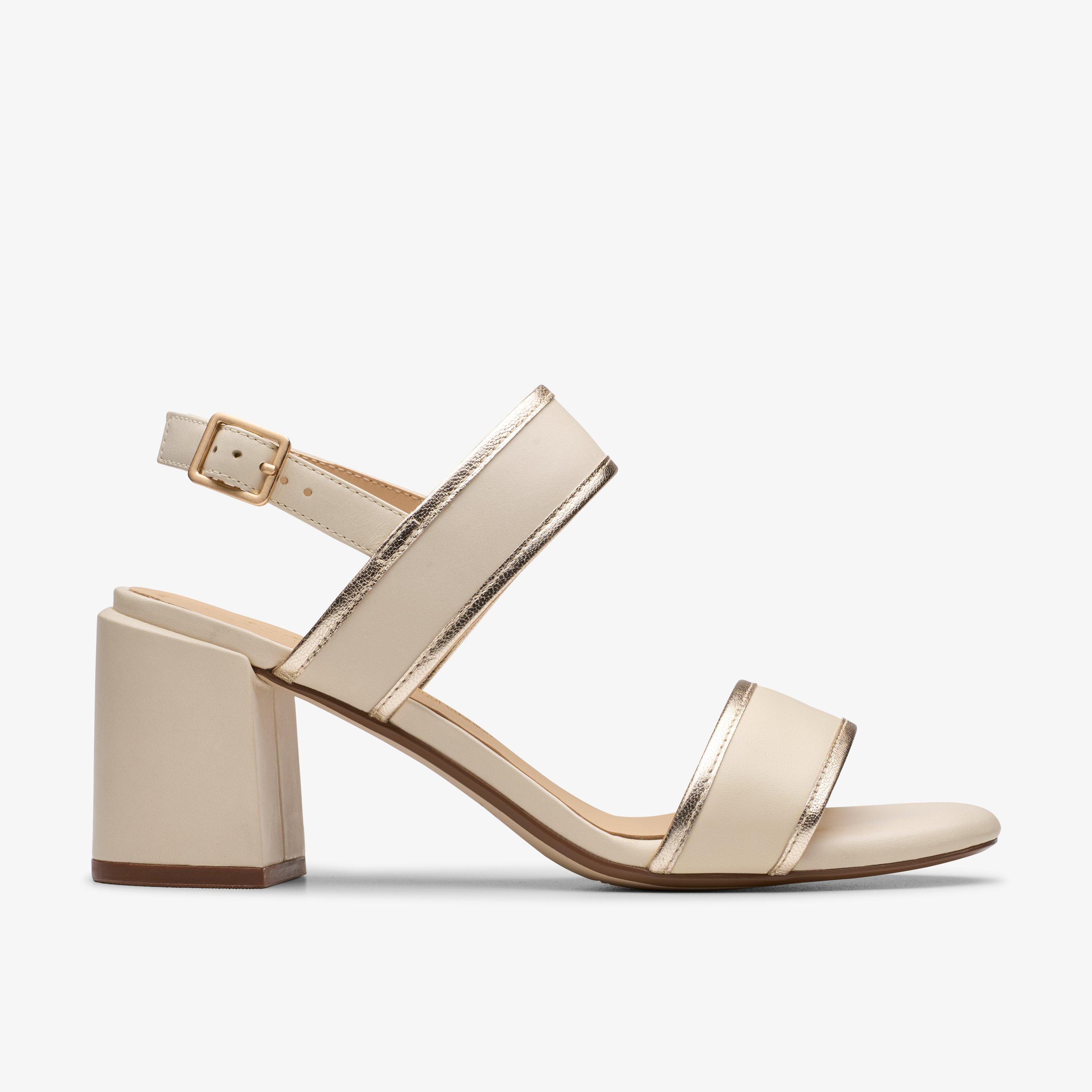 Ezoria Sling Crème veelkleurig Sandalen met hak Slingbacks, view 1 of 6