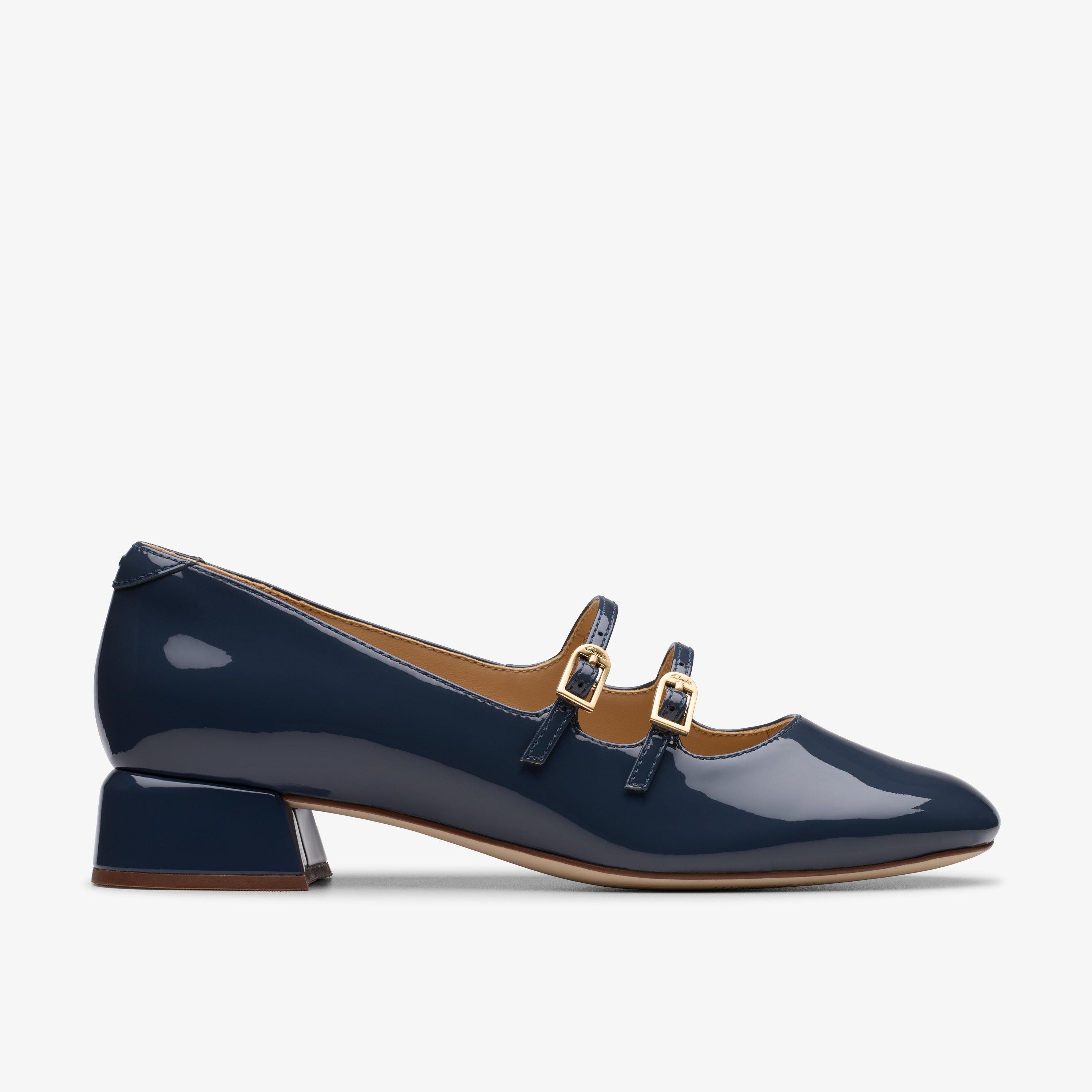 Clarks Daiss30 シャインミッド ヒール シューズ Women Daiss30 Shine Black Pat Shoes | Clarks US