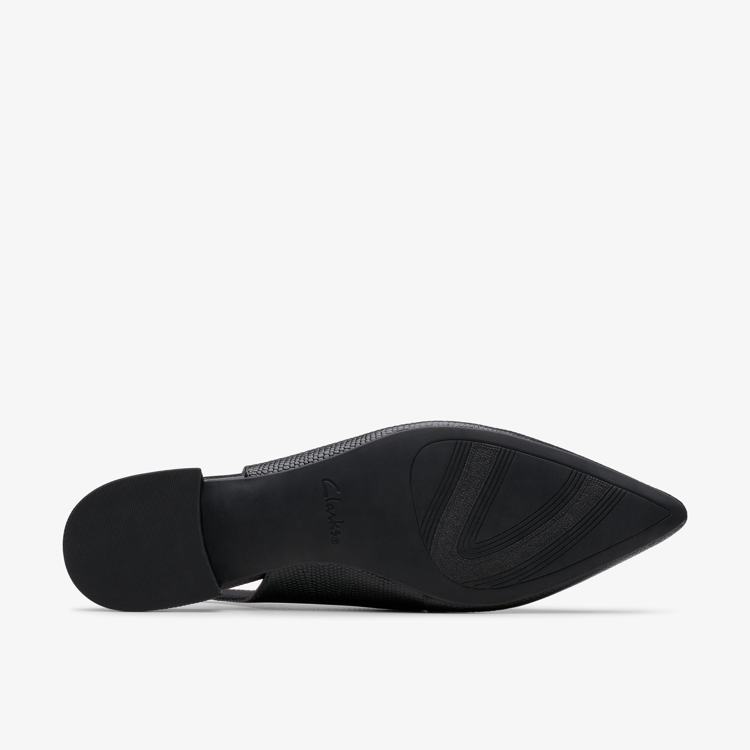 Sensa 15 Shine Black Interest Ballet Pumps Sling Back, view 3 of 6