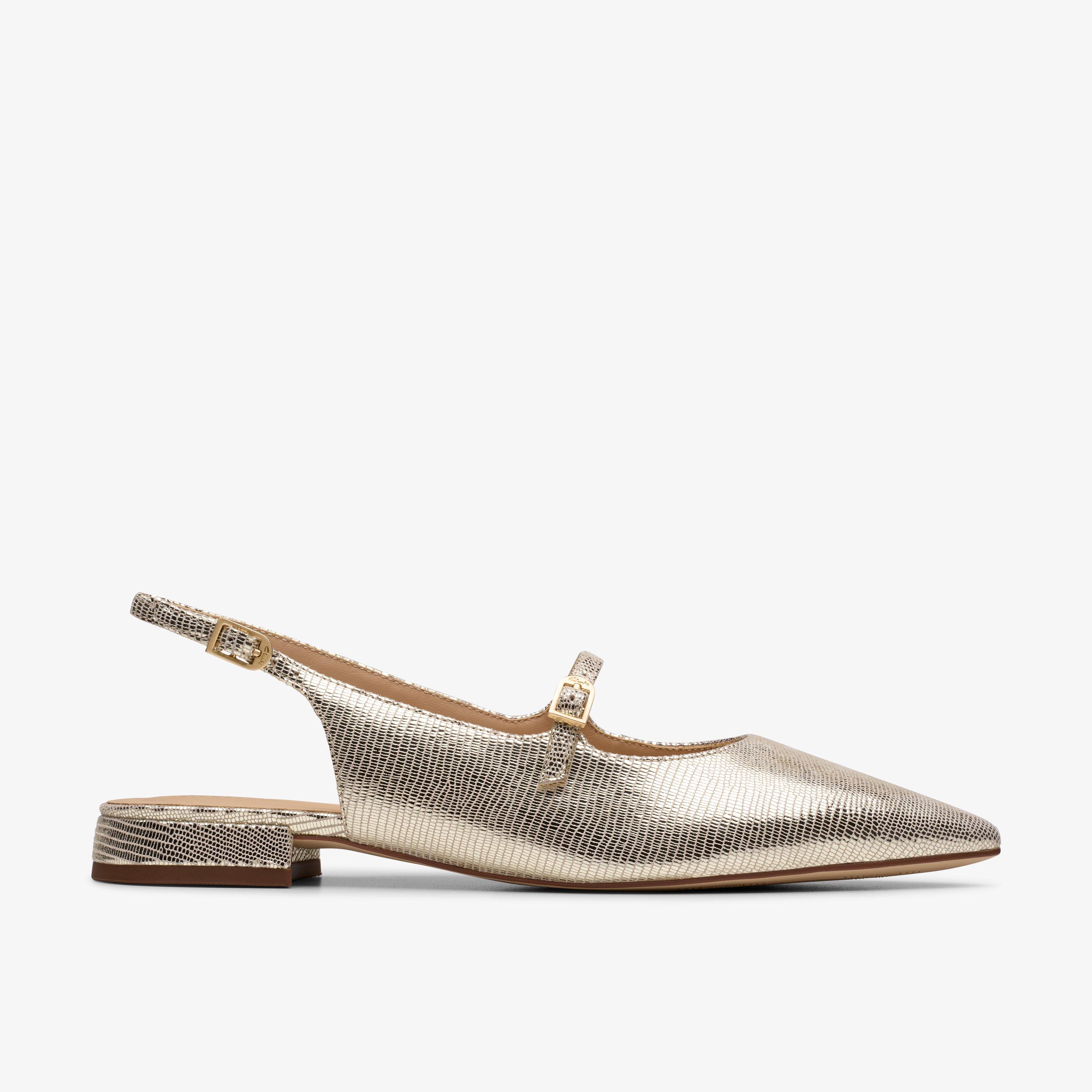 Sensa15 Shine Champagne Interest Ballerine Scarpe slingback, view 1 of 6
