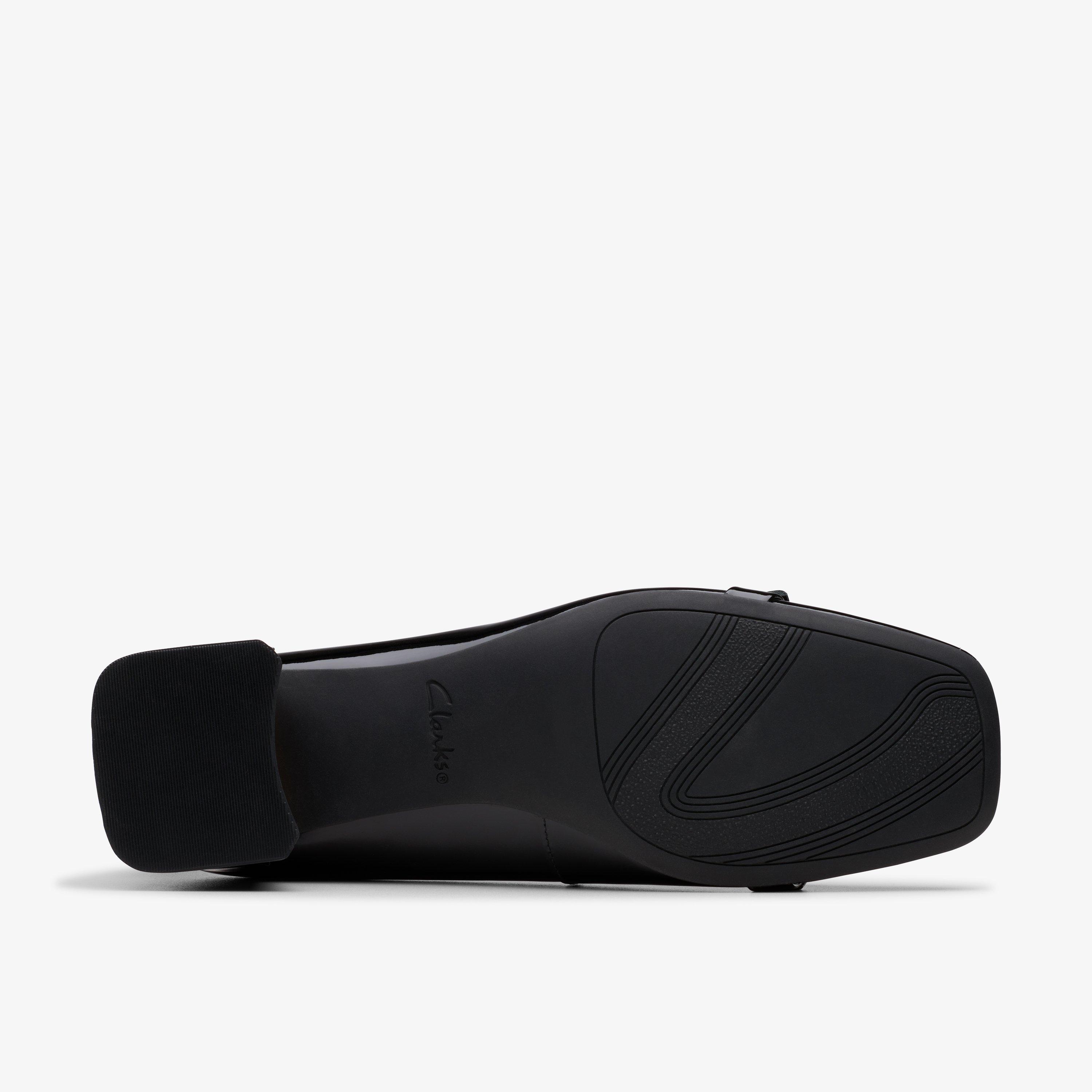 太めヒール☆【CLARKS】Nyta45 Court / パンプス 関税/送料込み Womens Nyta45 Court Black Patent Heels | Clarks