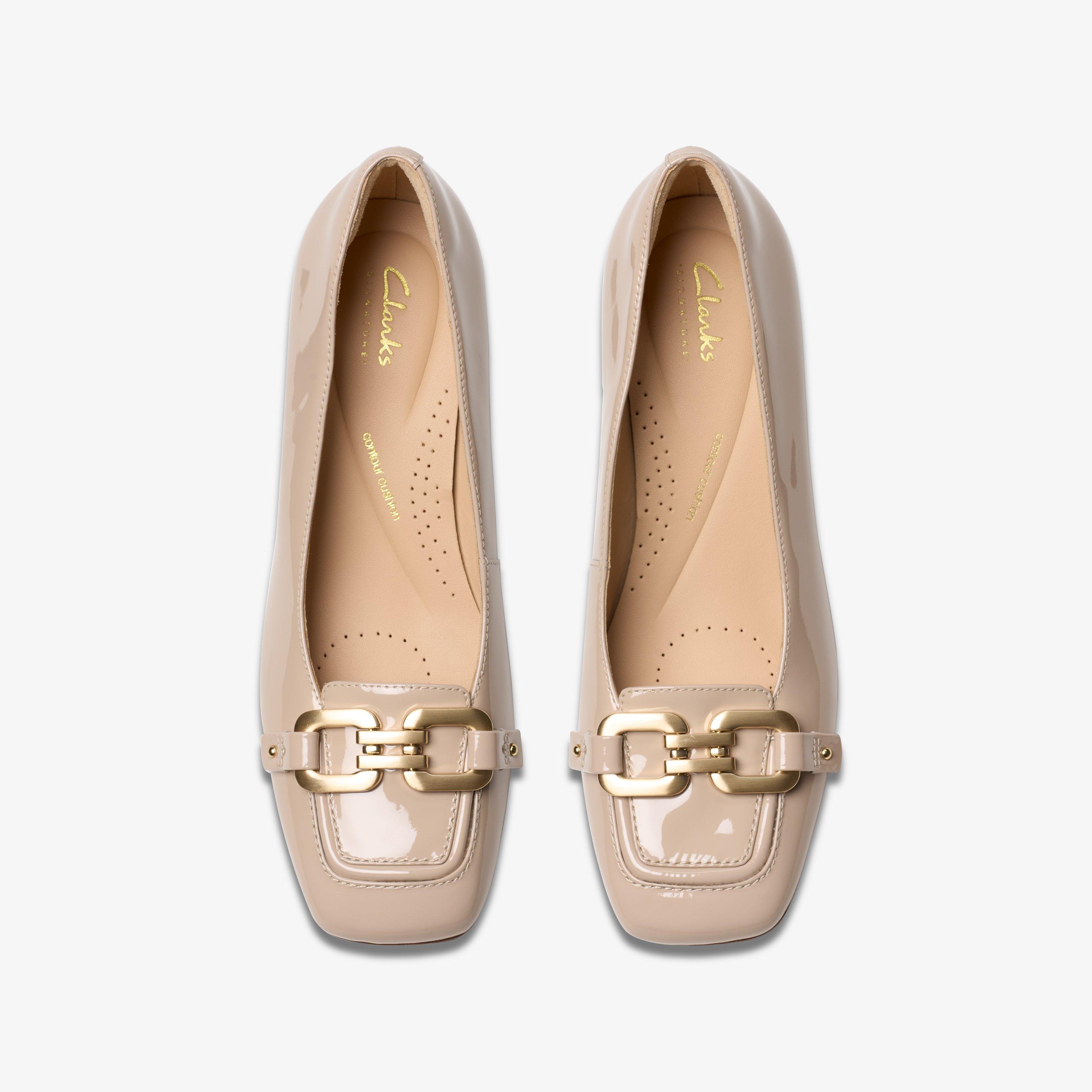 CLARKS Nyta45 Court パンプス 太めヒール Amazon.com | Clarks Women's Nyta 45 Jazz Pump, Black Patent