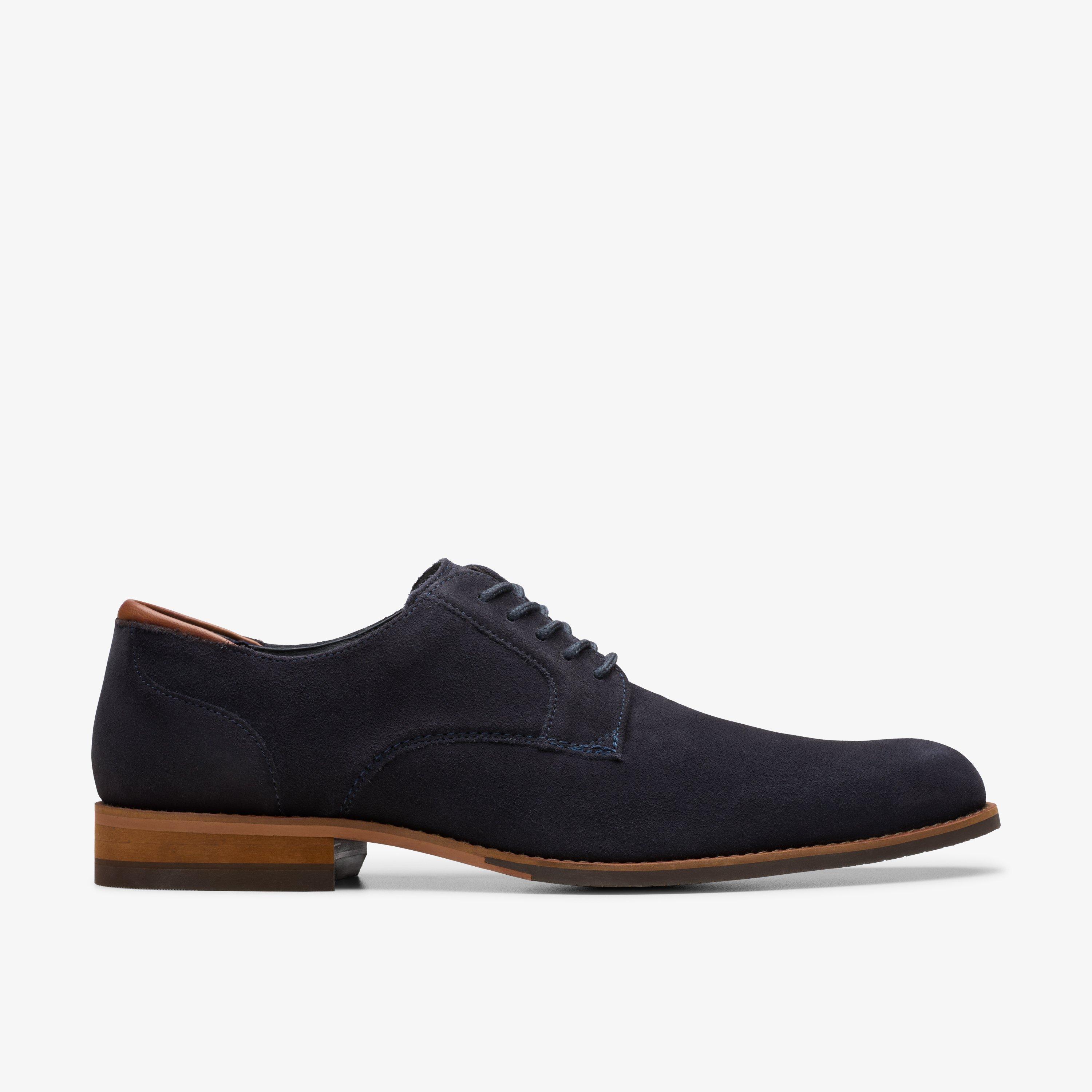CraftArlo Lace Navy Suede Oxfords Lace Up, view 1 of 6