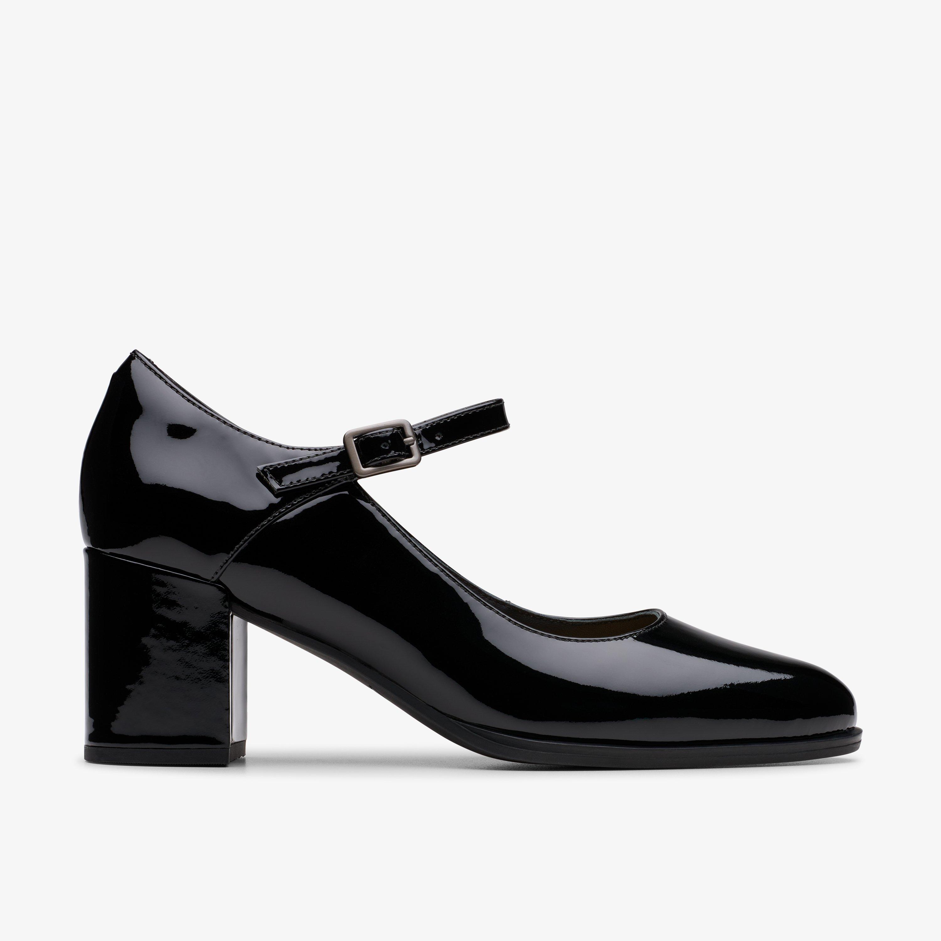 Freva55 Strap Black Patent Mary Jane High Heels, view 1 of 6