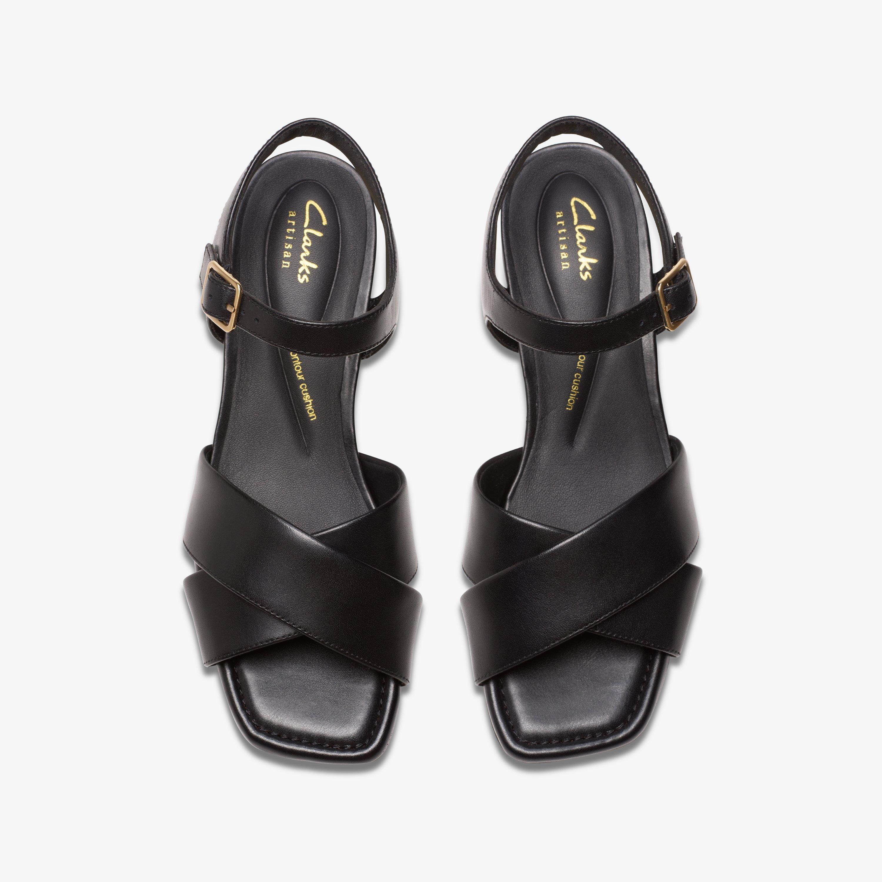 Sandales à talons en cuir crème pour femmes Serina35 Cross | Clarks