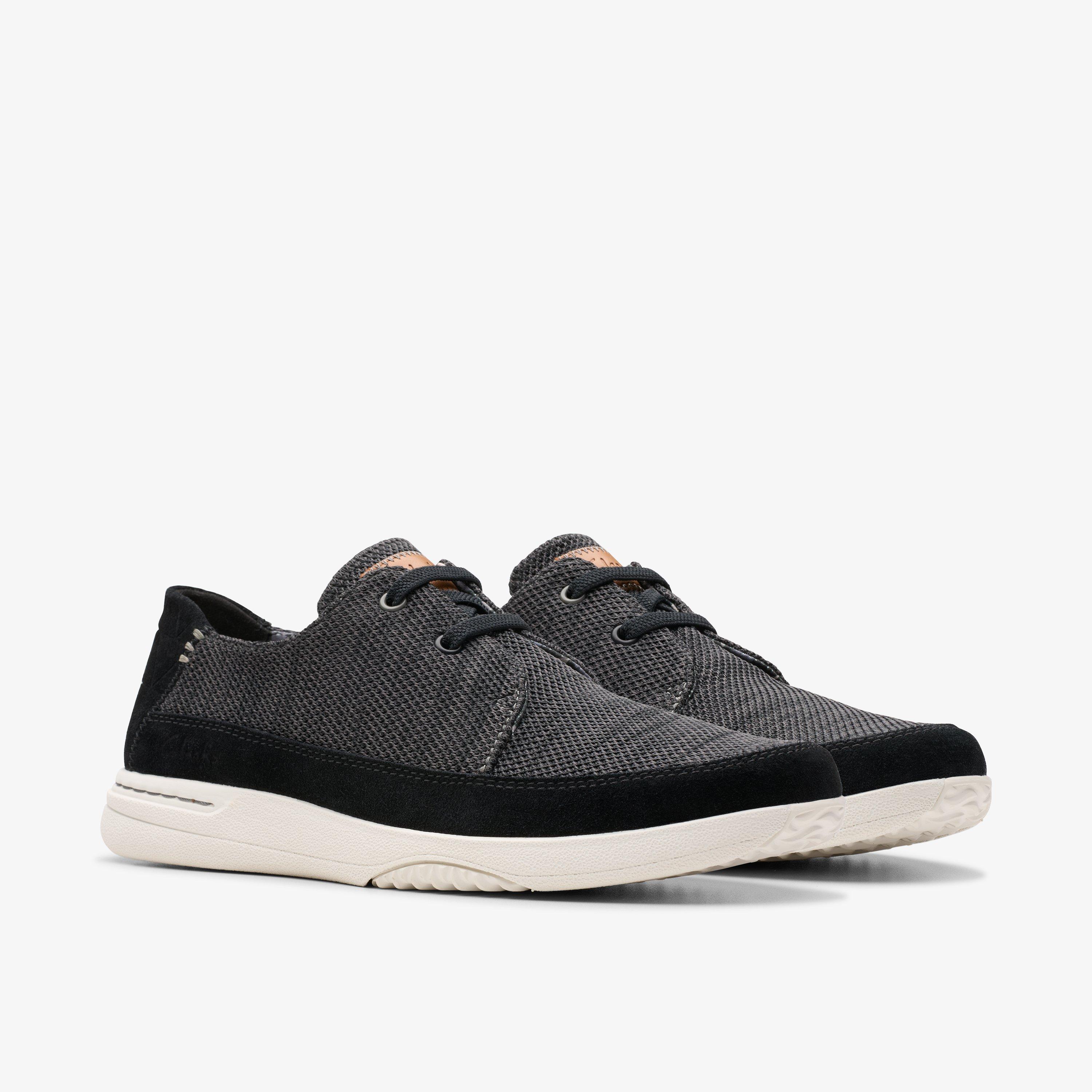 Mens Easeway Lace Black Combination Sneakers | Clarks US