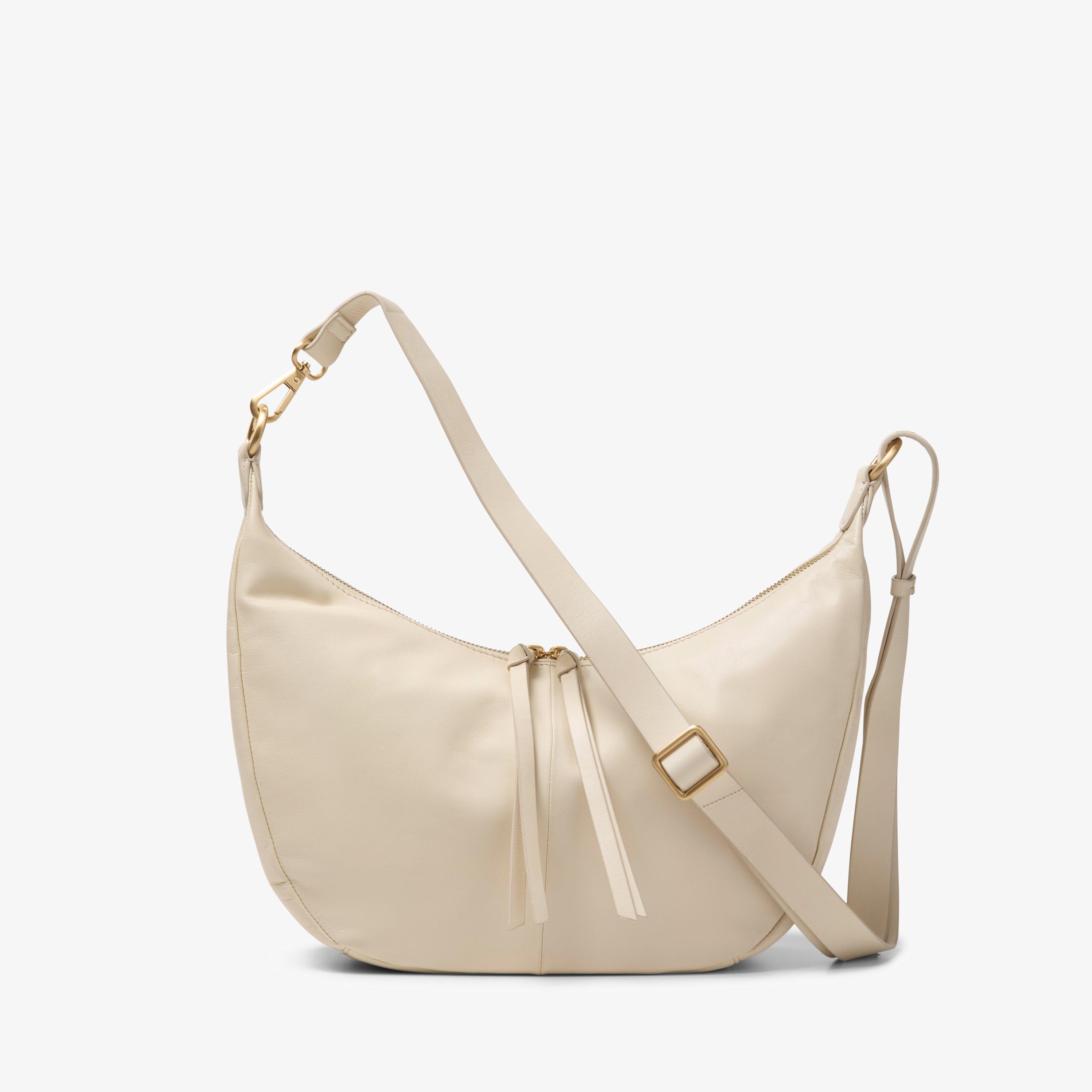 Willow Moon Pelle Crema Borsa a tracolla Borsa per il corpo, view 1 of 4