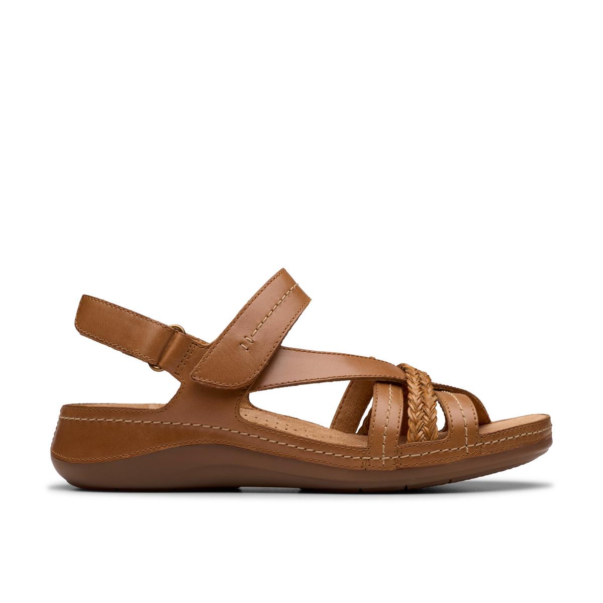 Clarks Womens Cecily Strap Strappy Sandals,Flat Sandals