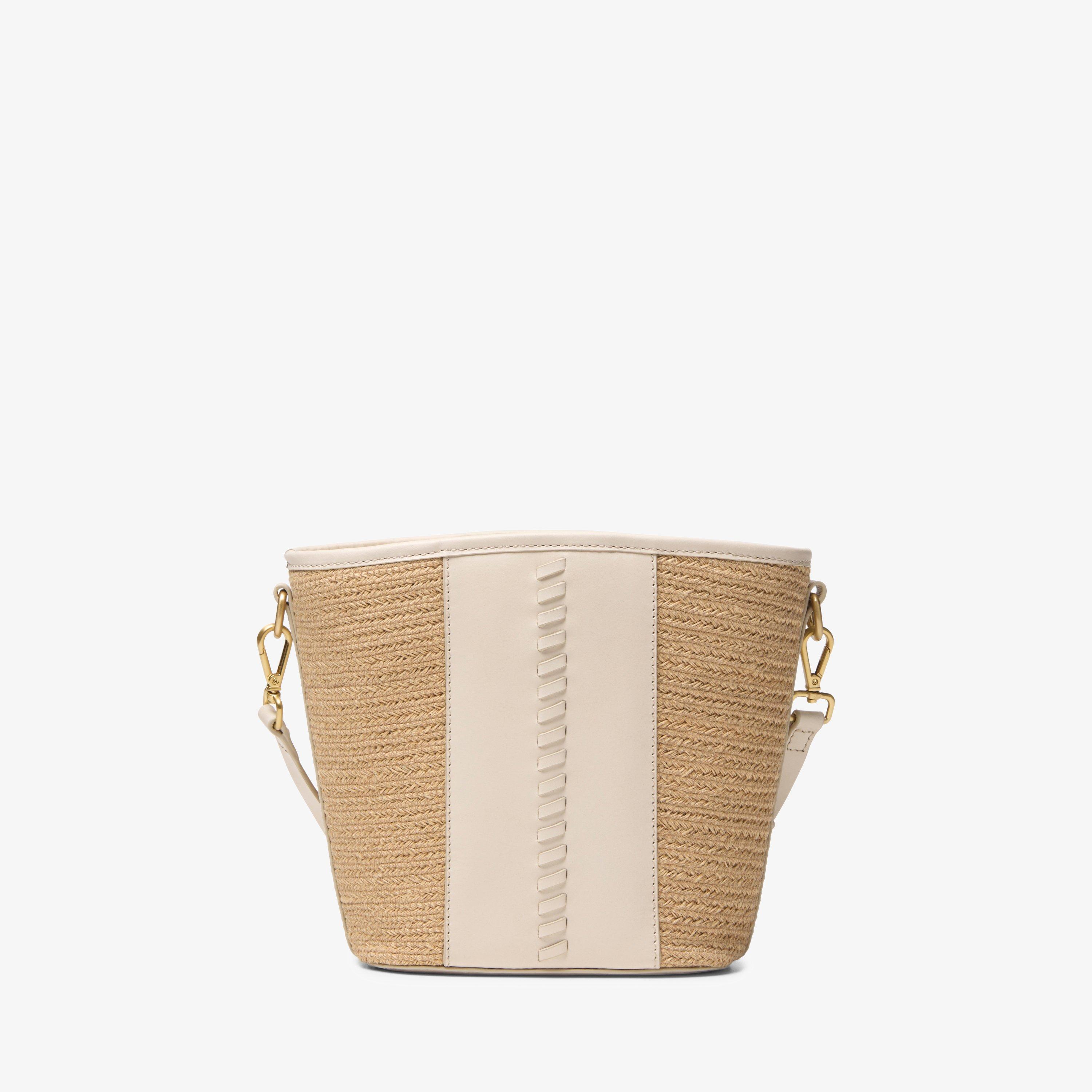 Summery Mini Cream Leather Cross Body Bag, view 2 of 4