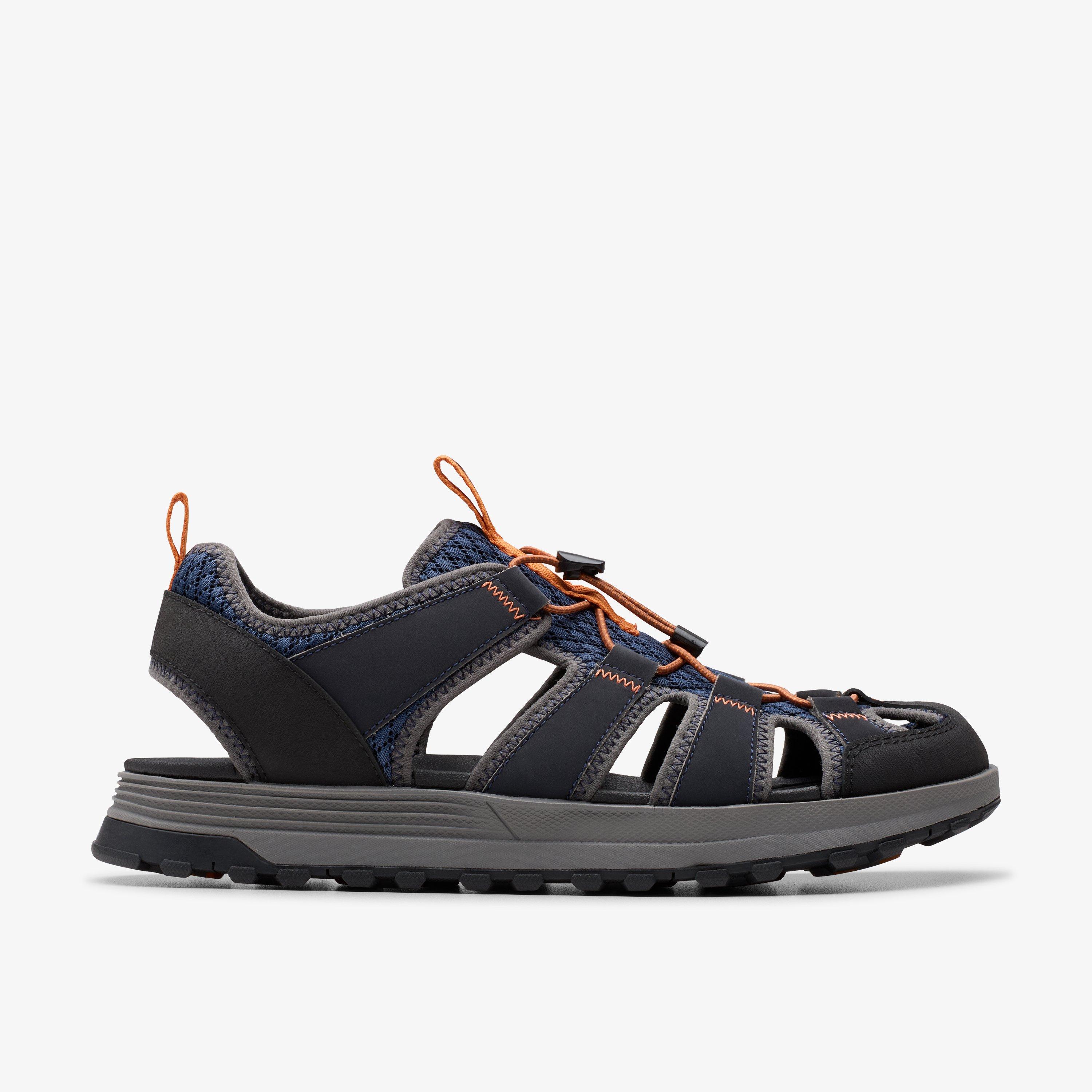 ATL Trek Wave Navy Flat Sandals Closed Toe Sandals, view 1 of 6