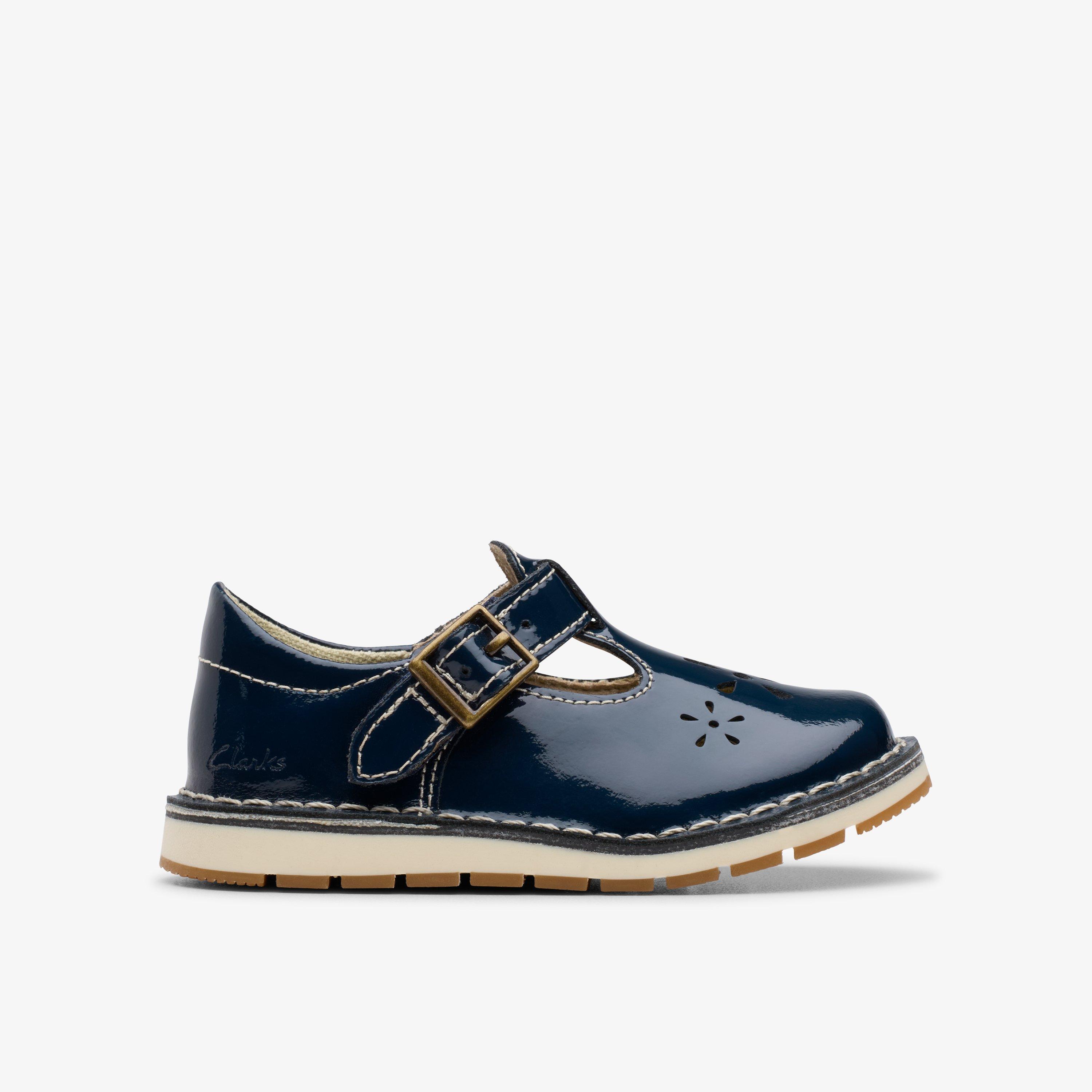 Joyful Skip Toddler Dunkelblaues Lackleder T-Steg Schuhe, view 1 of 6