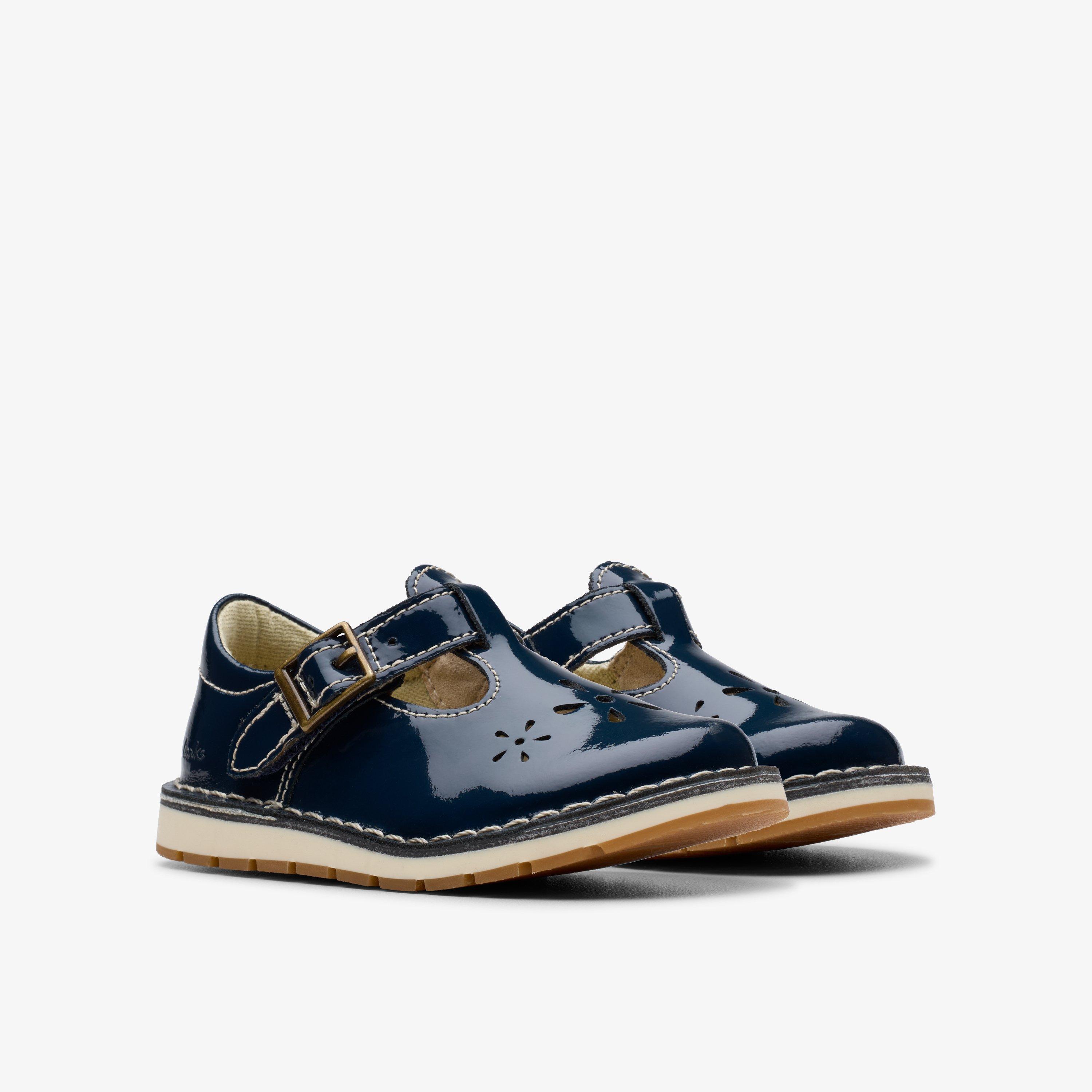Joyful Skip Toddler Navy Patent T Bar Shoes, view 4 of 6