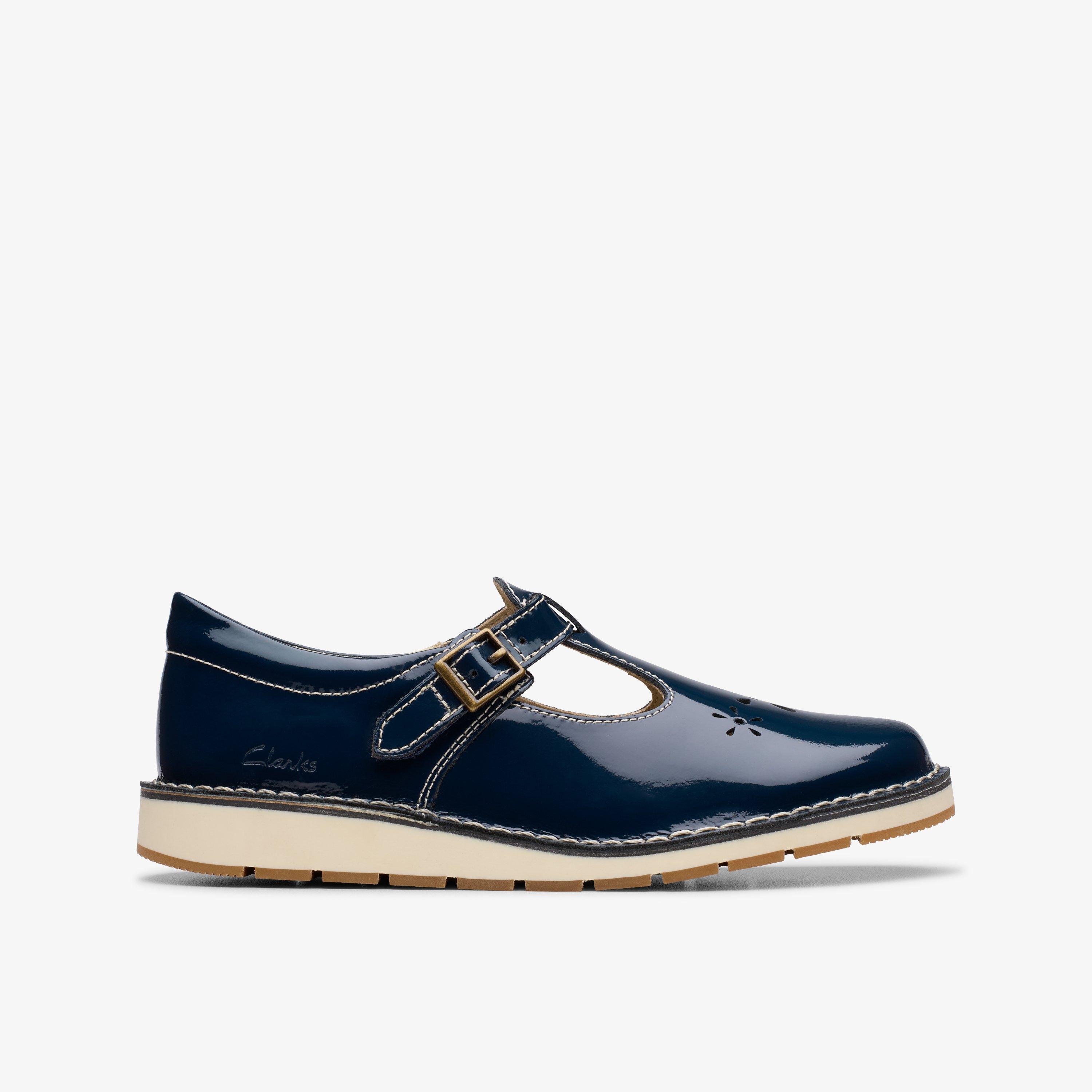 Joyful Skip Kid Navy Patent T Bar Shoes, view 1 of 6