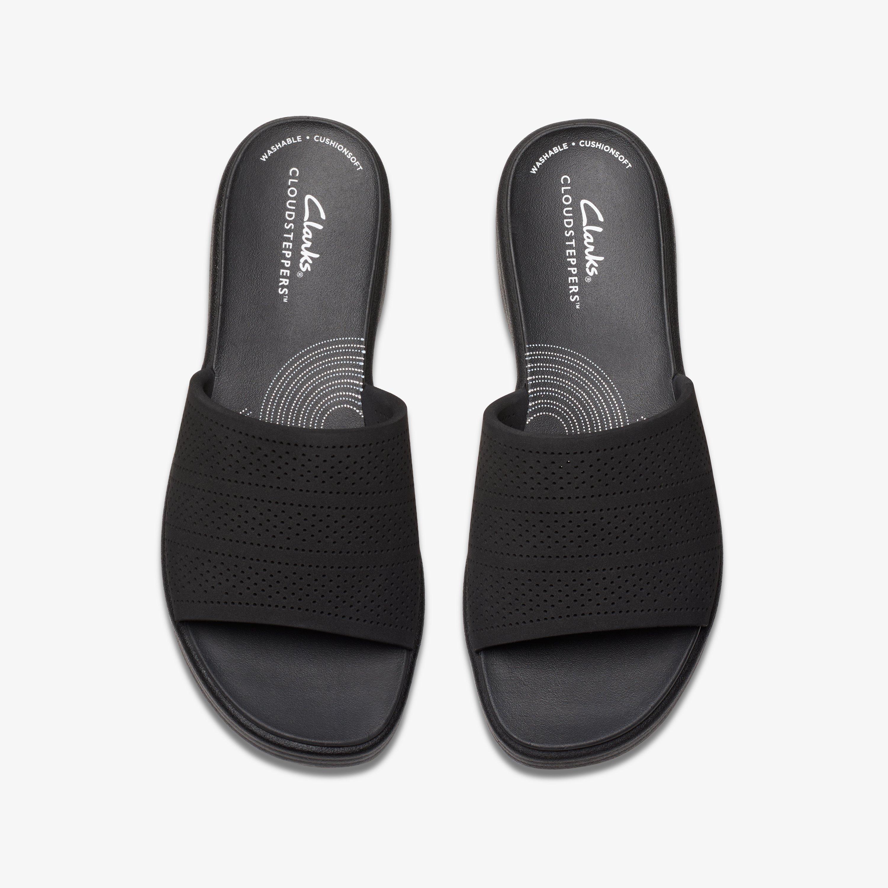 Clarks Brinkley Step Slipper voor dames, zwart, 41 EU