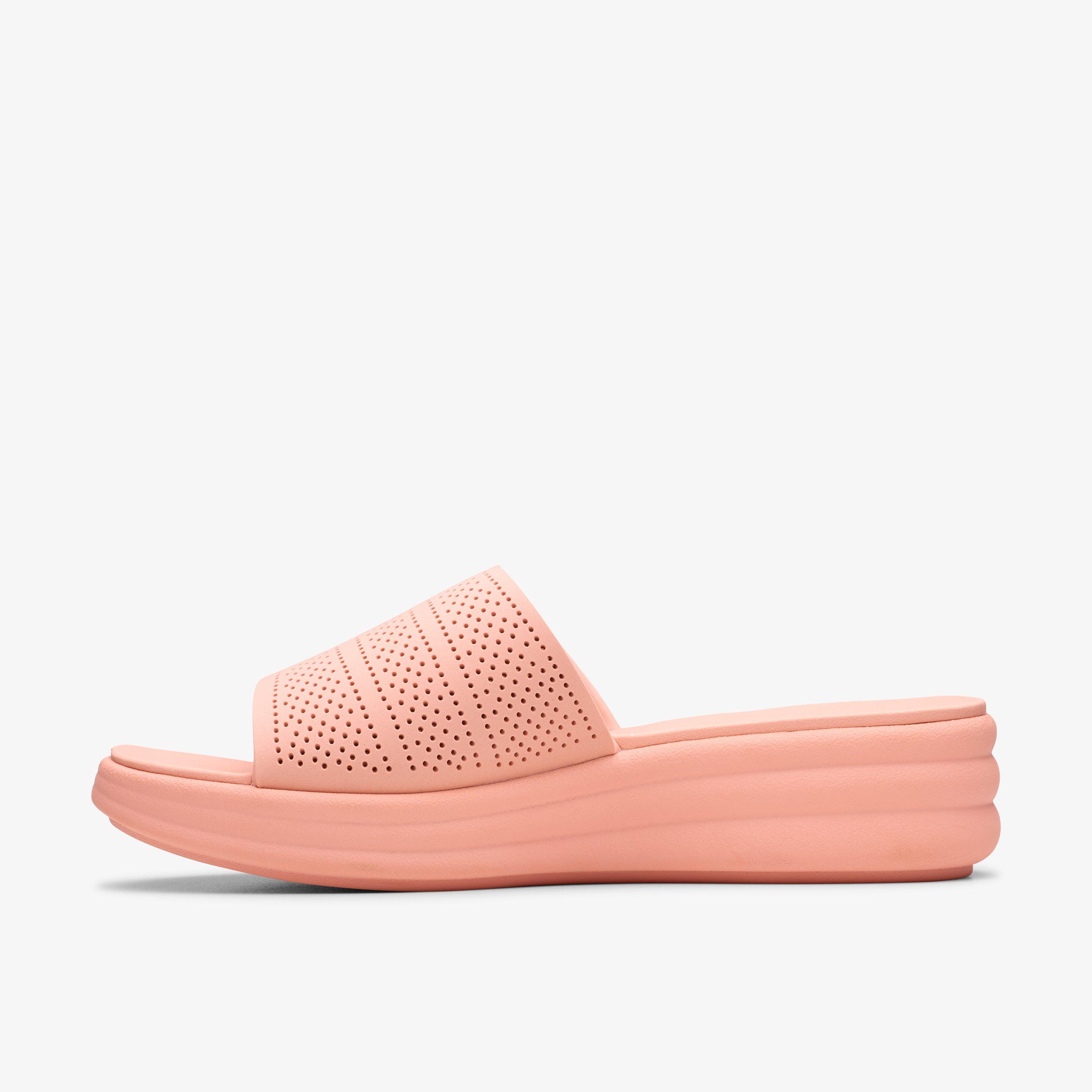 Clarks Drift Twist Sandali Slip-on Donna - Leggeri E Ammortizzati, Tomaia In Tessuto Traspirante, Tacco 45 Mm (Nero)