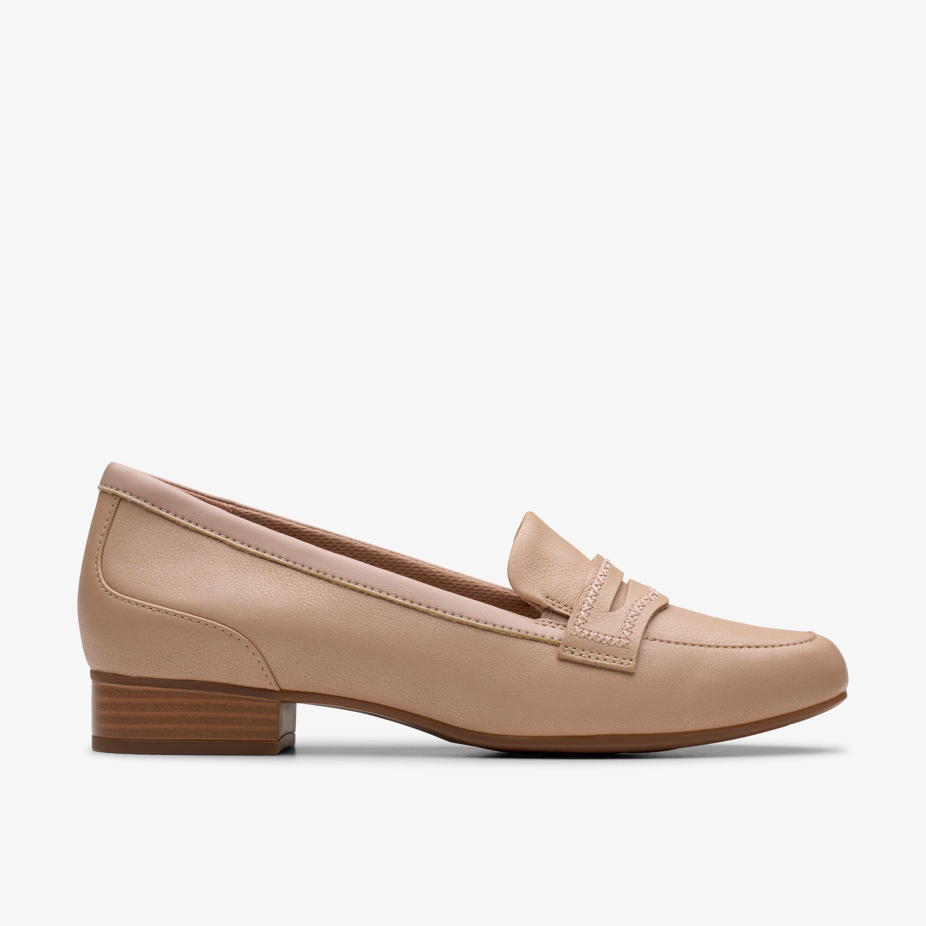 Juliet Top Beige Leather Loafers Slip Ons, view 1 of 6