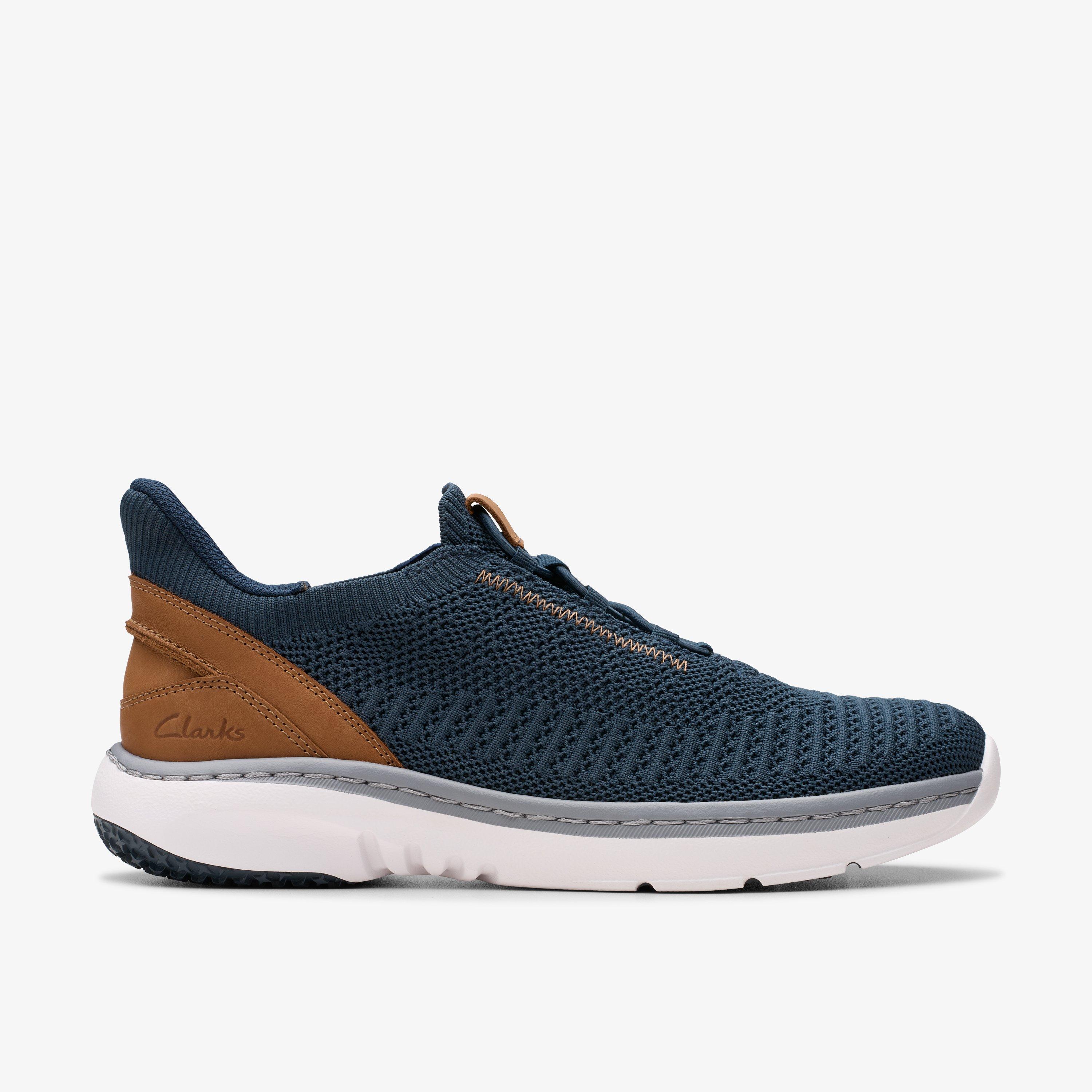 おすすめ Lo ClarksPro Mens Navy Clarks Sneakers| Knit 靴