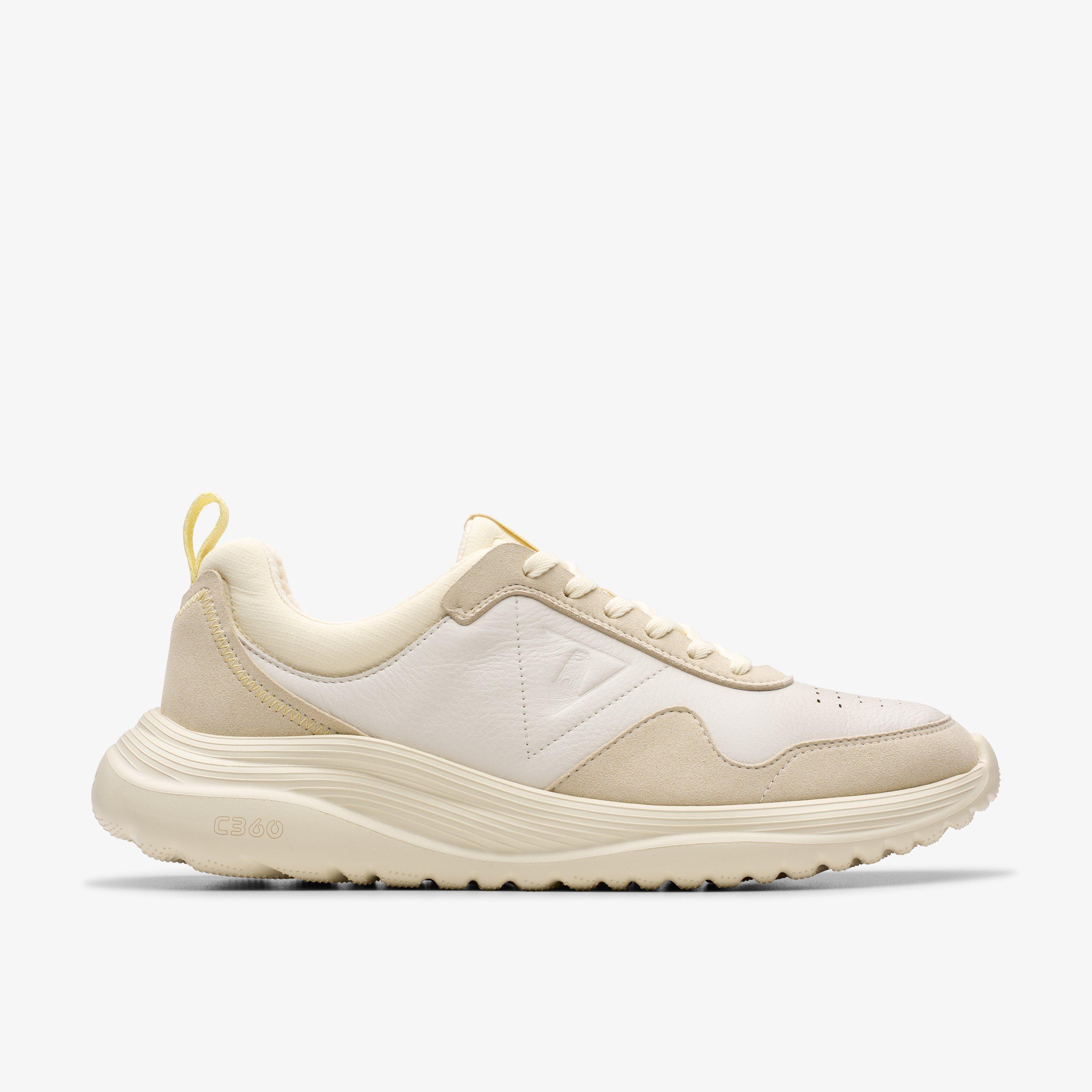 LT 360 Lace White Leather Trainers, view 1 of 6