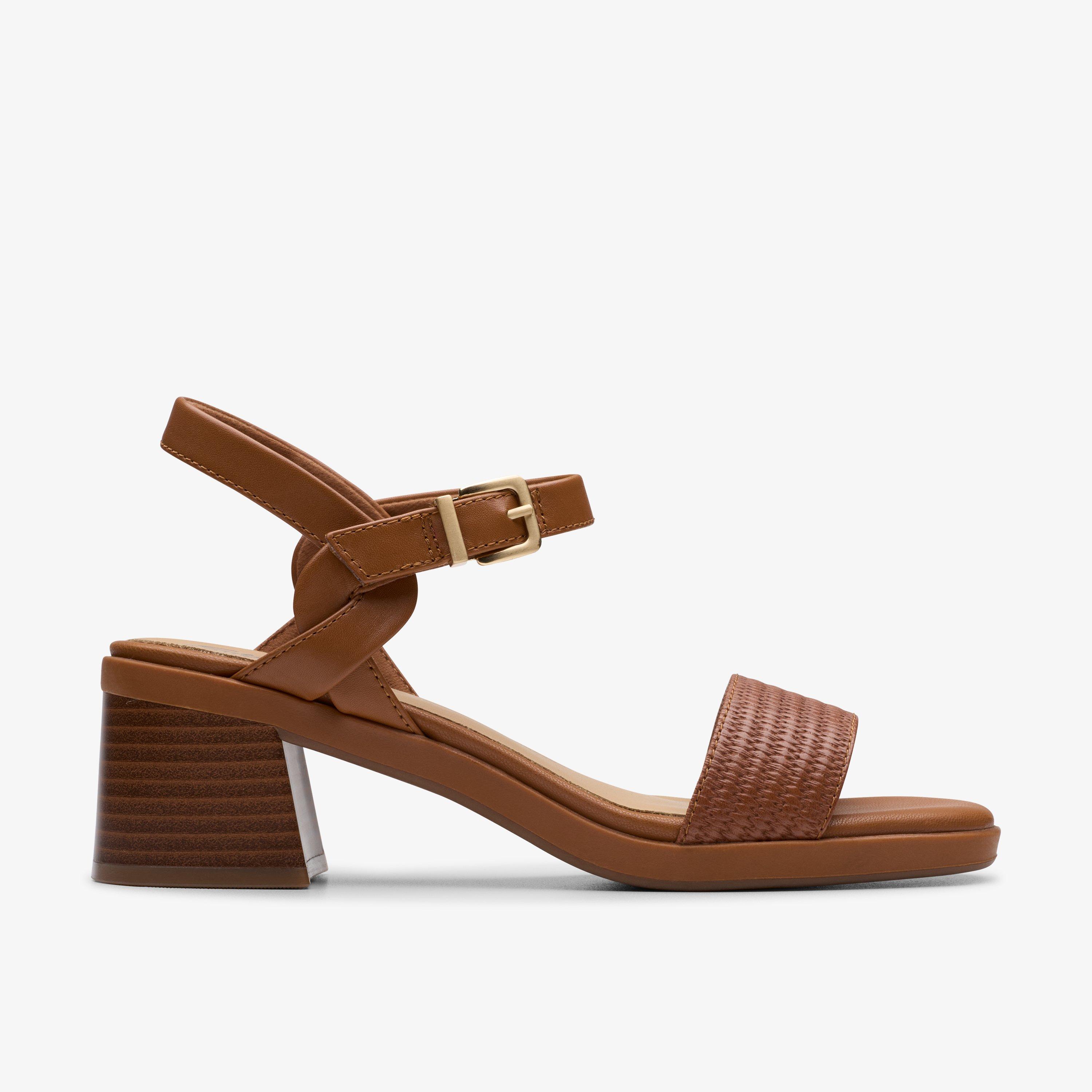 Jaylan Ray Tan Interest Heels Two Part Sandals Heeled Sandals, view 1 of 8