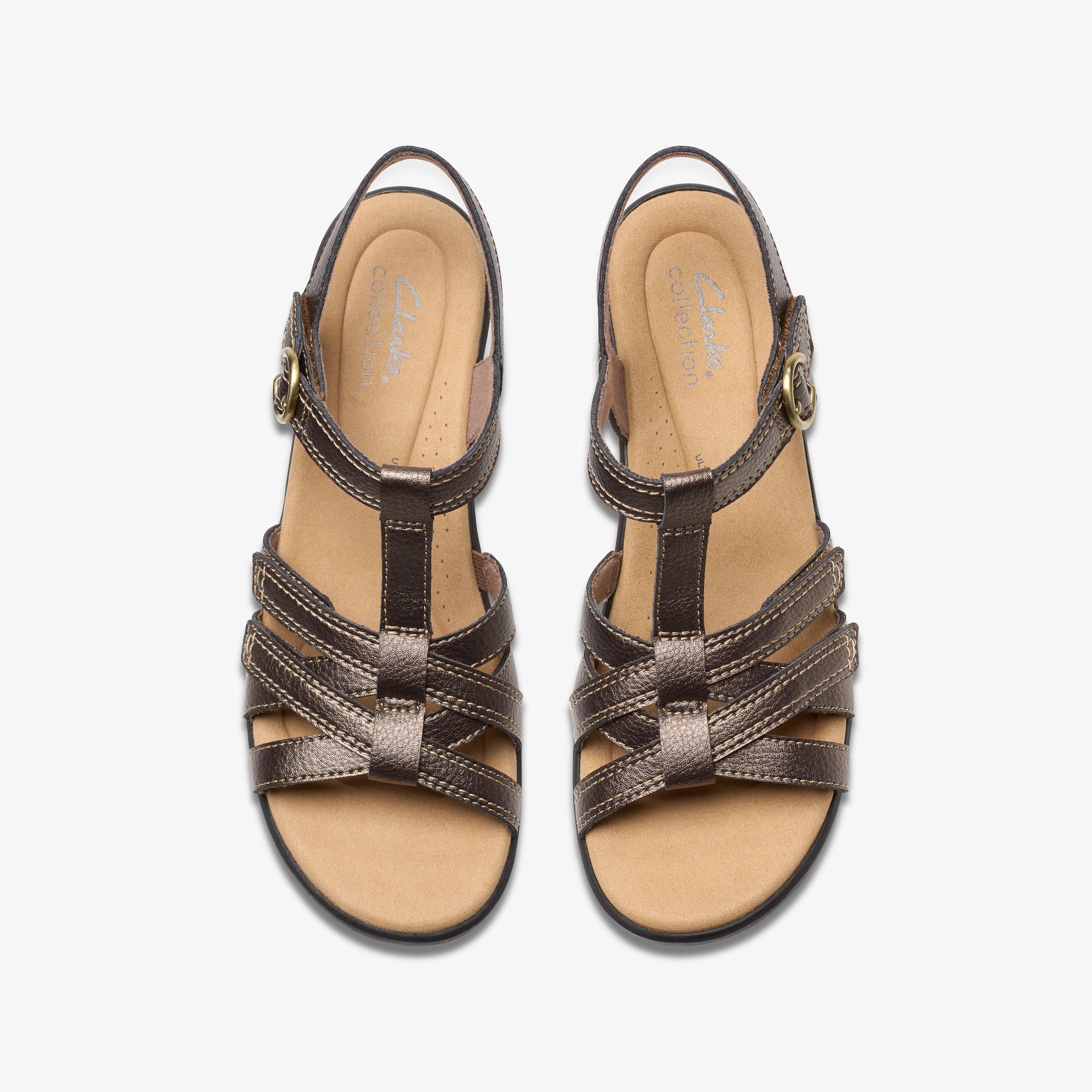 Women's Emily2 Rose Bronze Metallic Heeled Sandals | Clarks