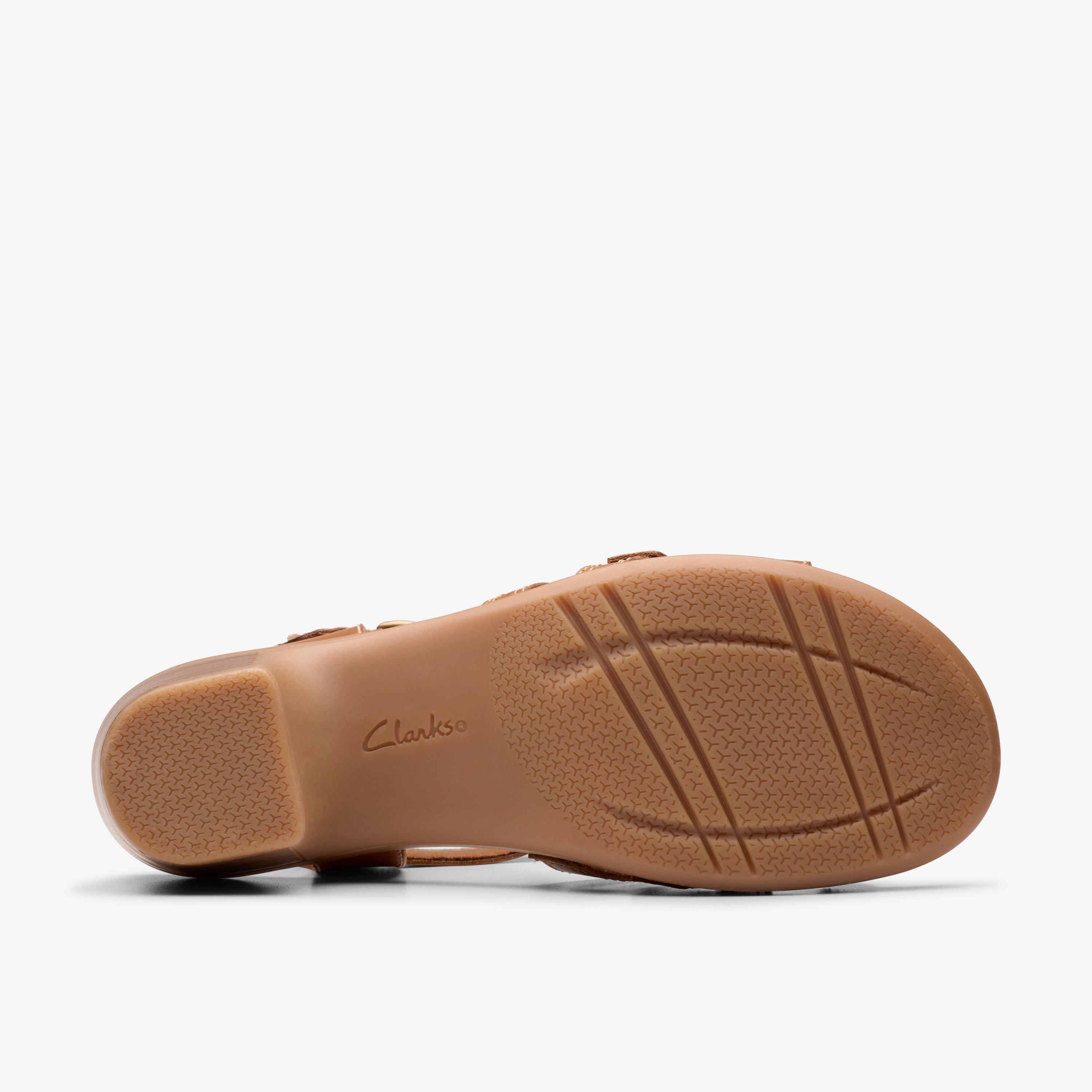 Emily 2 Rose Tan Leather Heeled Sandals, view 4 of 8